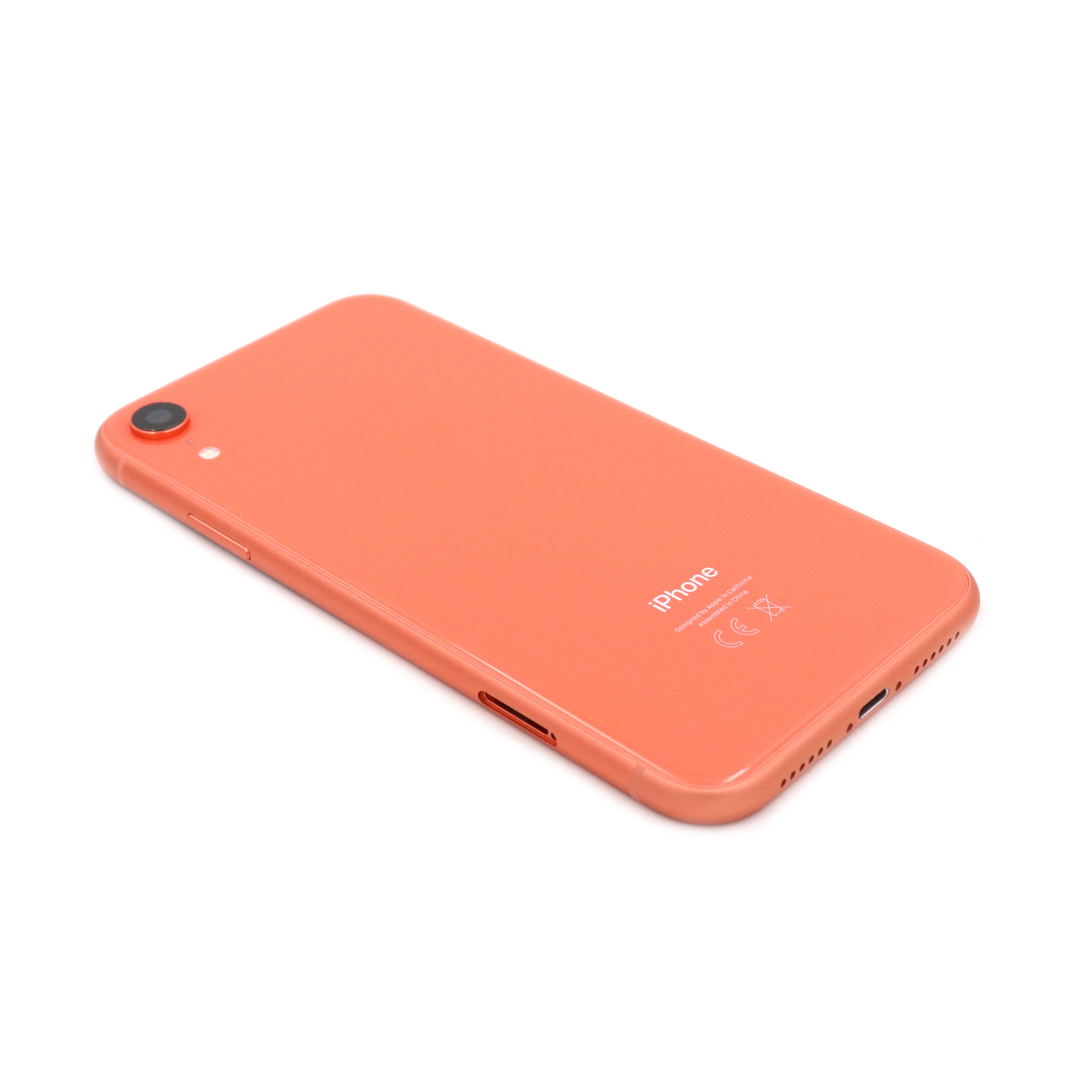 Rear Housing with small parts For iPhone Xr Orange Pulled