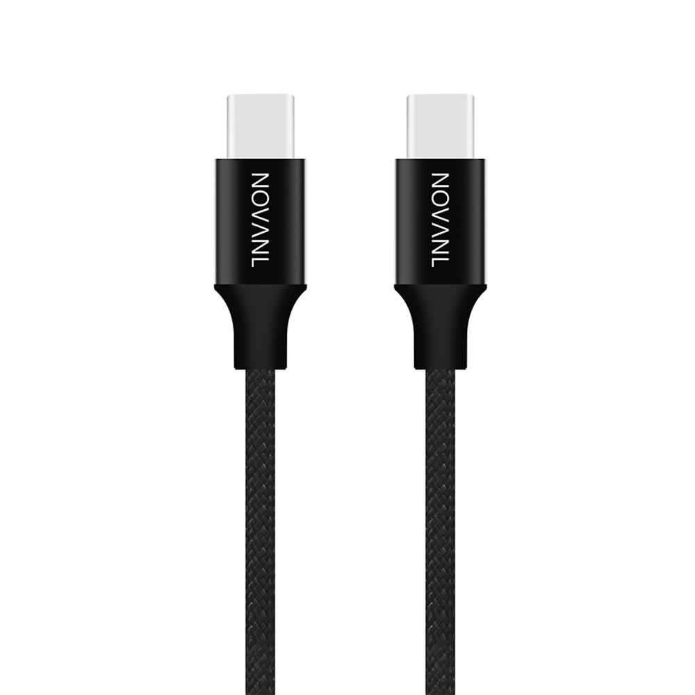 NOVANL SpeedCharge USB C to USB C Cable 100W (2M) Black