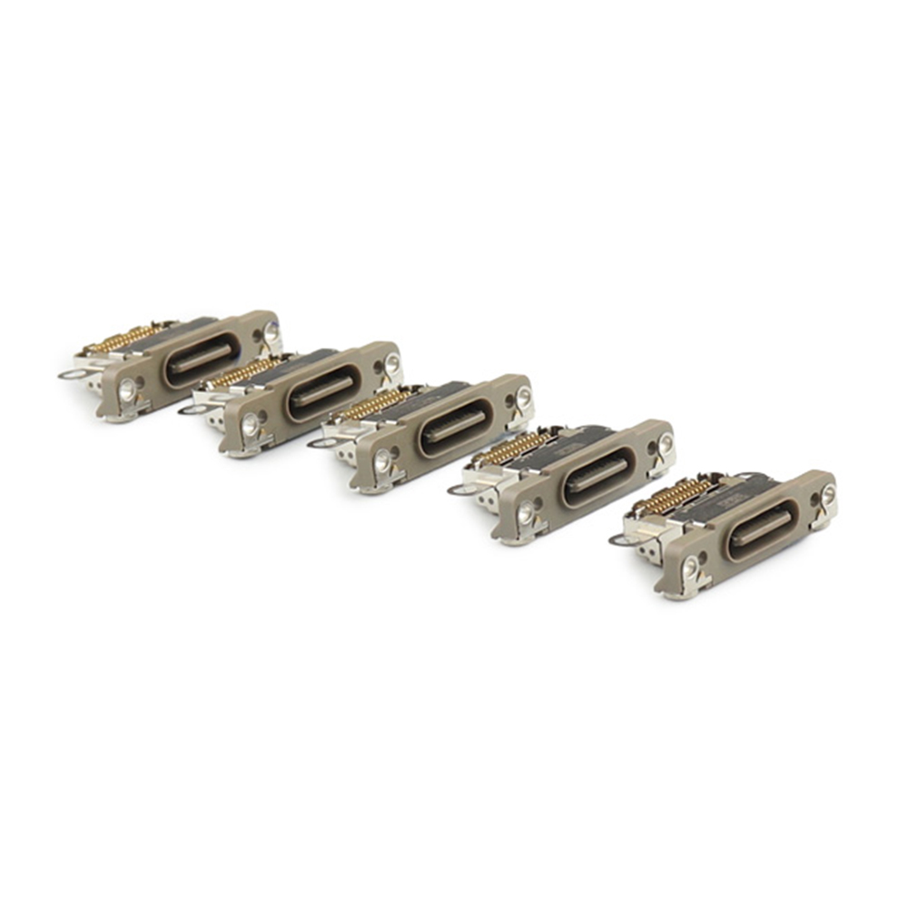 Charging Port ( 5 Pieces , Soldering Required) For iPhone 16 Pro /16 Pro Max Natural Titanium OEM-Equivalent