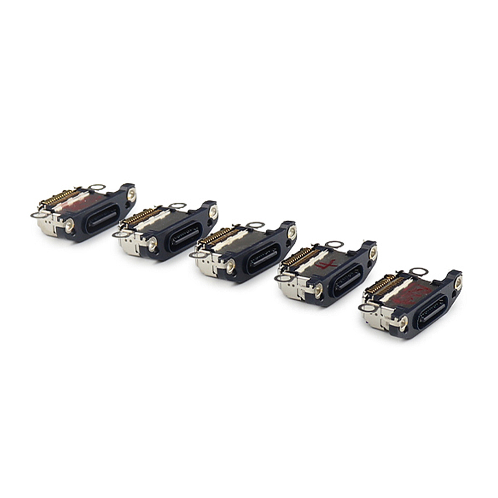 Charging Port ( 5 Pieces , Soldering Required) For iPhone 15 Pro /15 Pro Max Blue Titanium OEM-Equivalent