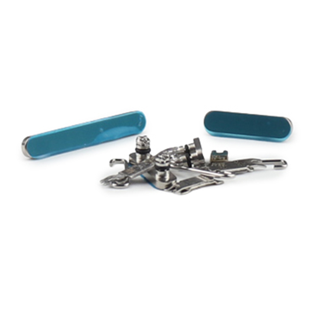 Housing Button Set (Power, Volume, Switch) For iPhone 15 Pro/ 15 Pro Max Natural Titanium OEM-Equivalent
