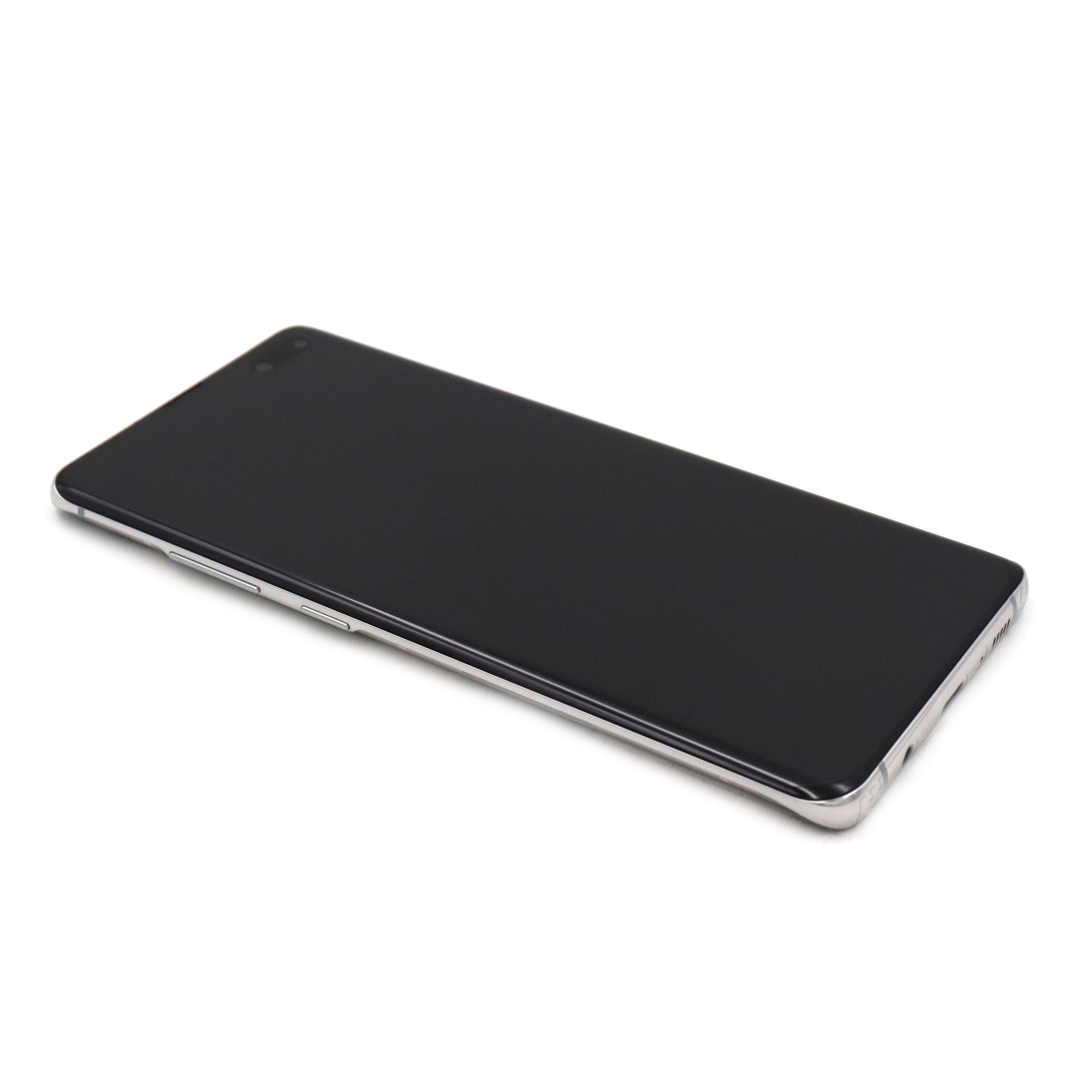 Display Complete with Housing For Samsung Galaxy S10 (5G) Silver Service Pack