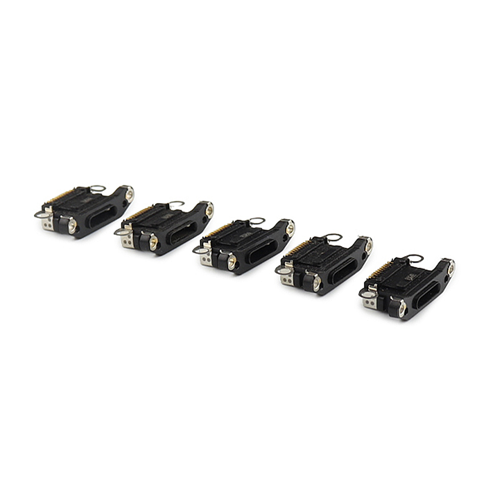 Charging Port ( 5 Pieces , Soldering Required) For iPhone 14 Pro /14 Pro Max Black OEM-Equivalent