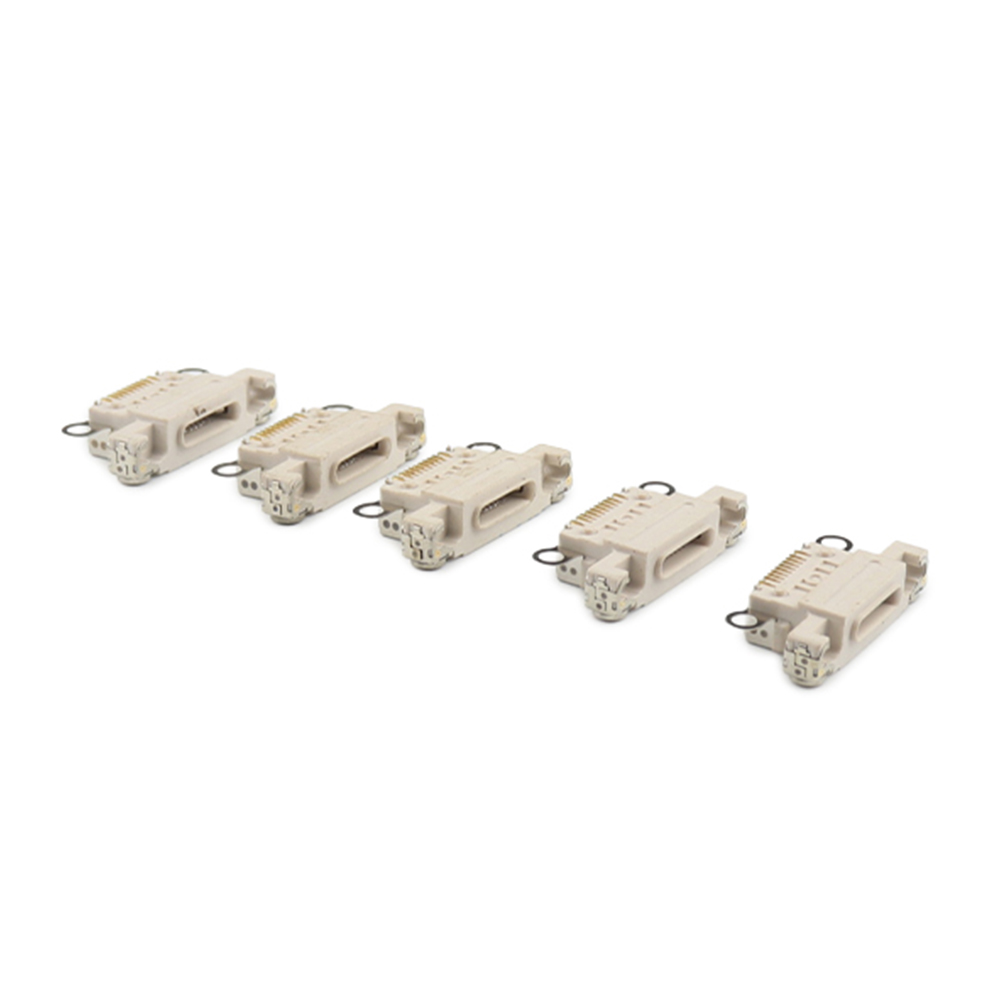 Charging Port ( 5 Pieces , Soldering Required) For iPhone 14/14 Plus White OEM-Equivalent