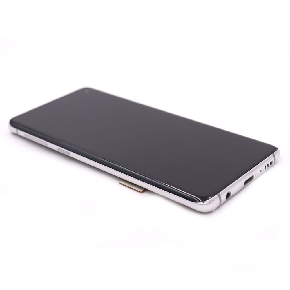 Display Complete with Housing For Samsung Galaxy S10 Silver Service Pack