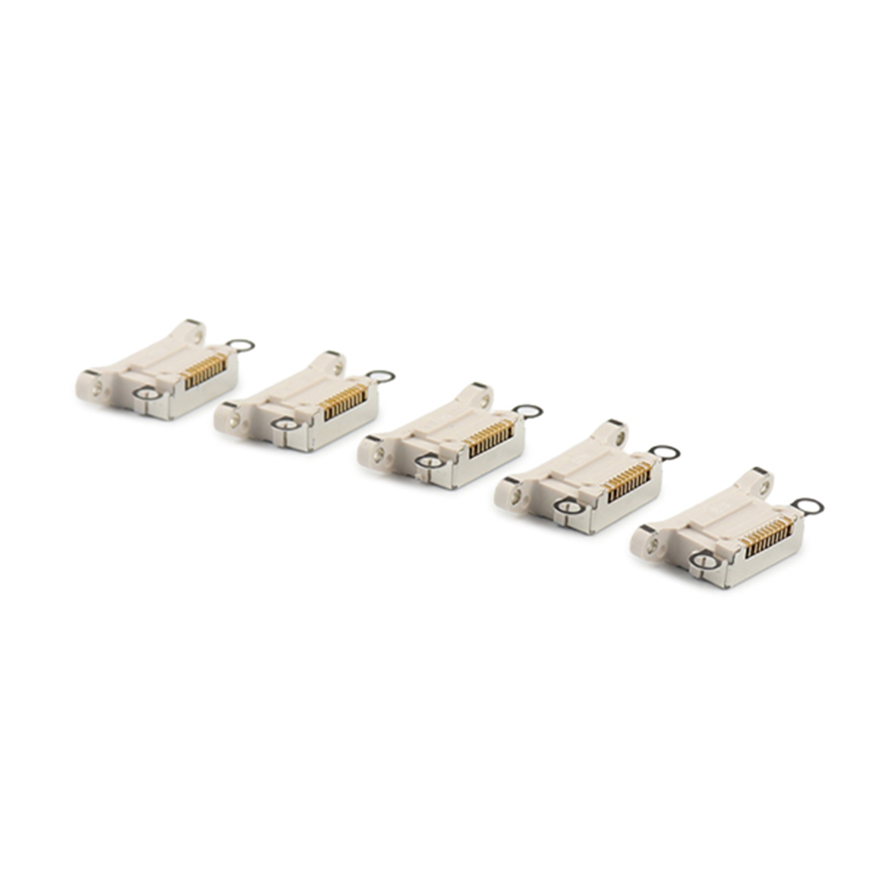 Charging Port ( 5 Pieces , Soldering Required) For iPhone 13/13 mini White OEM-Equivalent