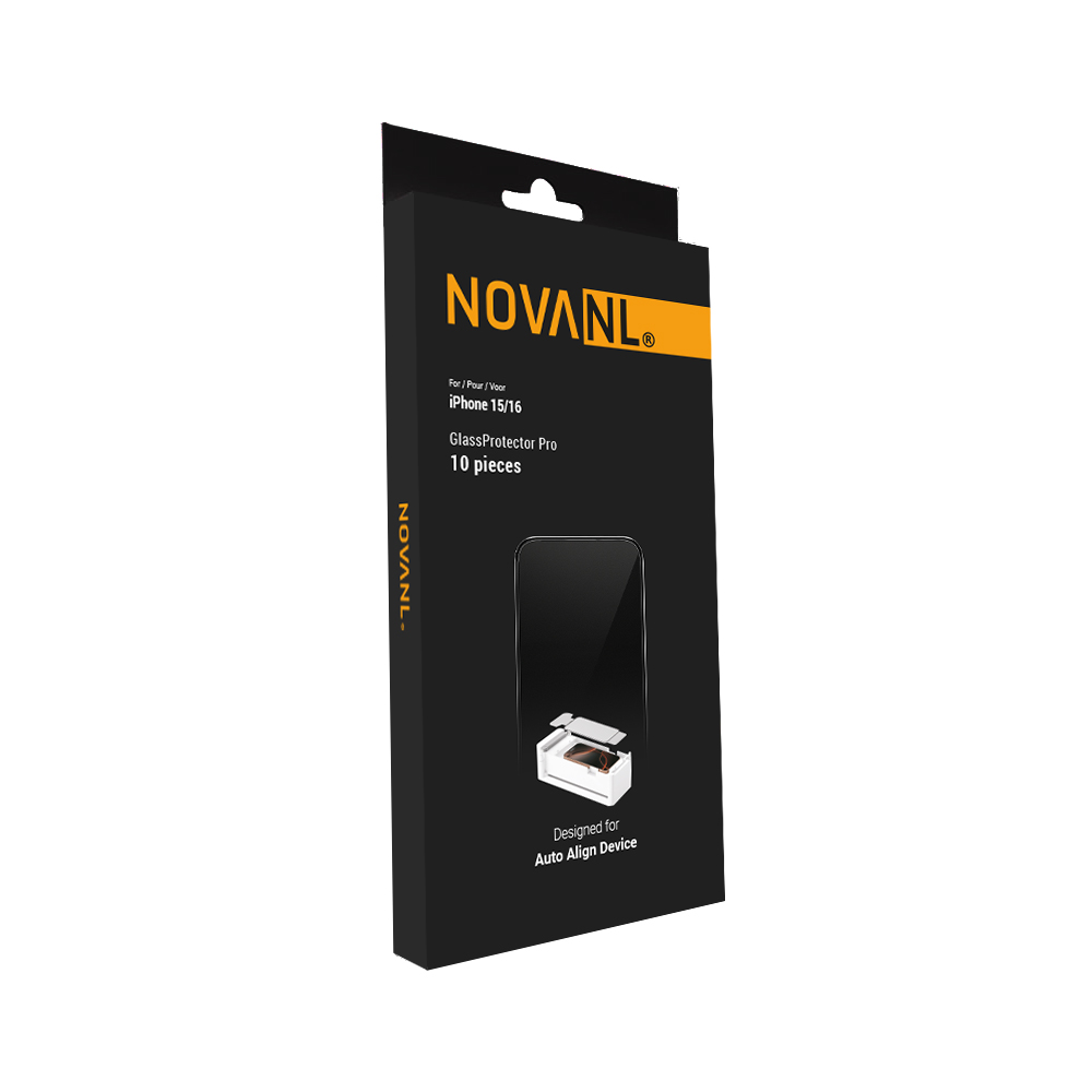 NOVANL GlassProtector Pro (Edge to Edge) (10 Pack) For iPhone 14 Pro/15/16