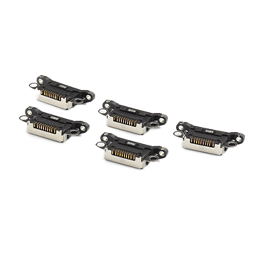 Charging Port ( 5 Pieces , Soldering Required) For iPhone 12 Pro Max Black OEM-Equivalent