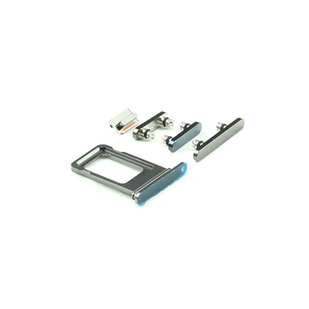 Housing Button Set For iPhone 12 Pro Max Black OEM-Equivalent