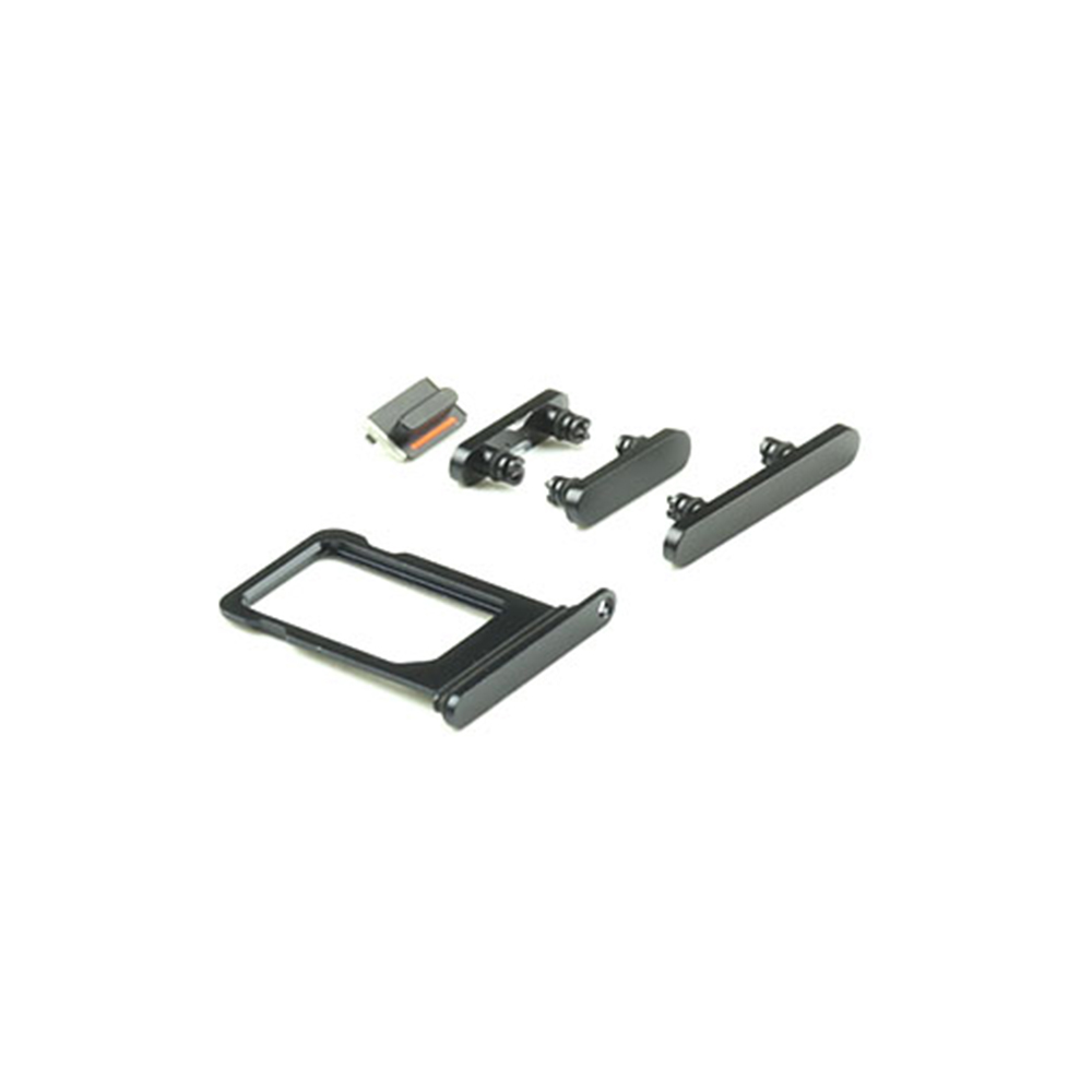 Housing Button Set For iPhone 12 Mini Black OEM-Equivalent