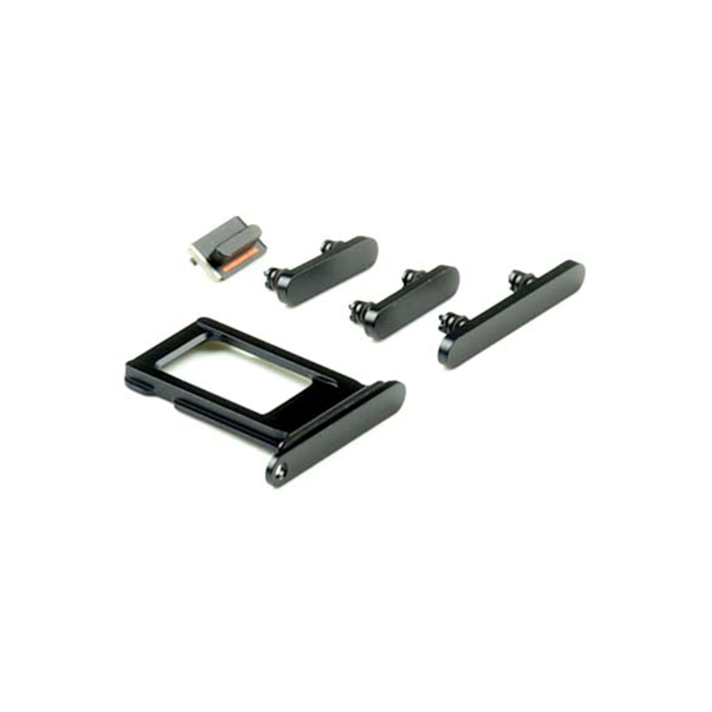 Housing Button Set For iPhone 12 Black OEM-Equivalent
