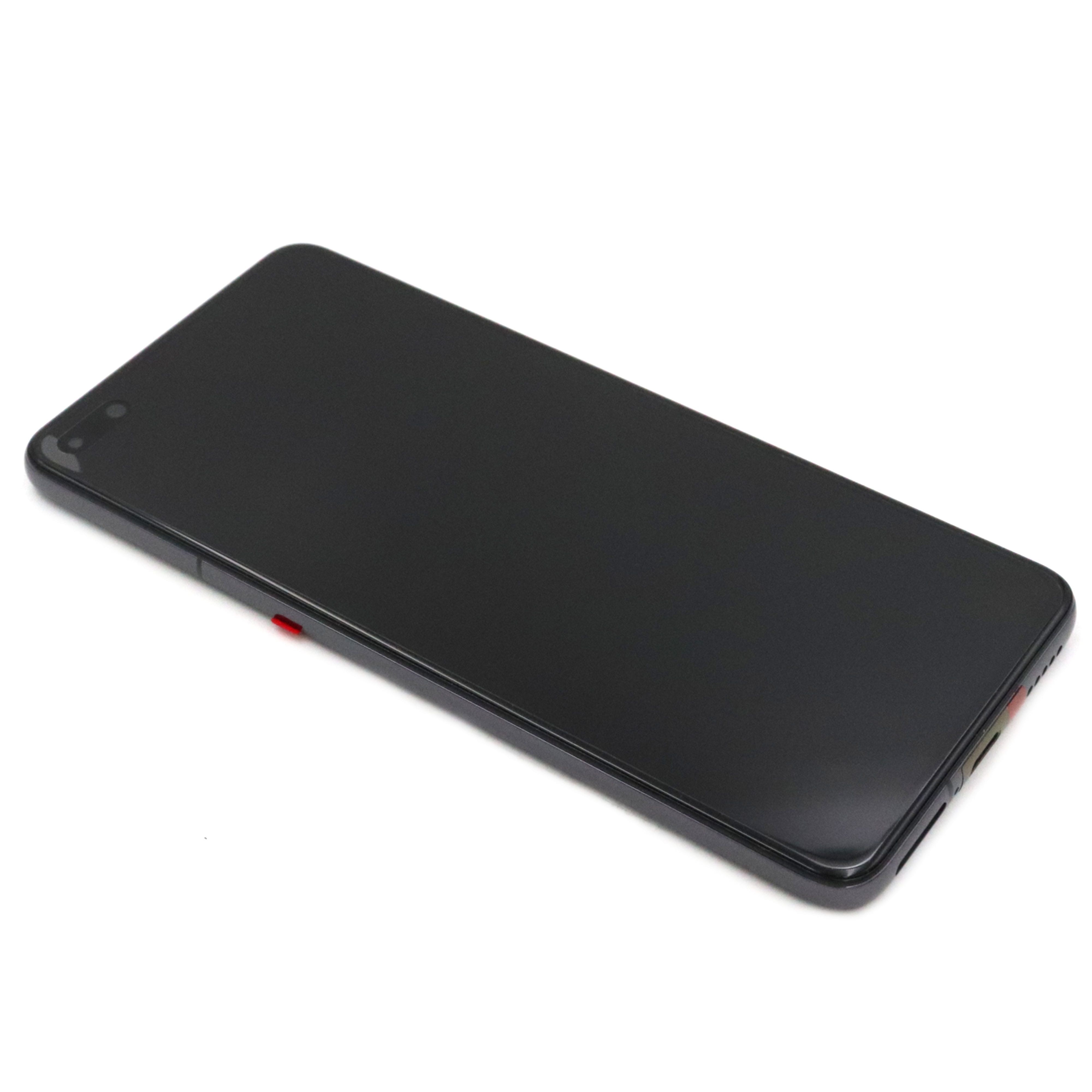Display Complete with Housing and Battery For Huawei P40 Black Service Pack