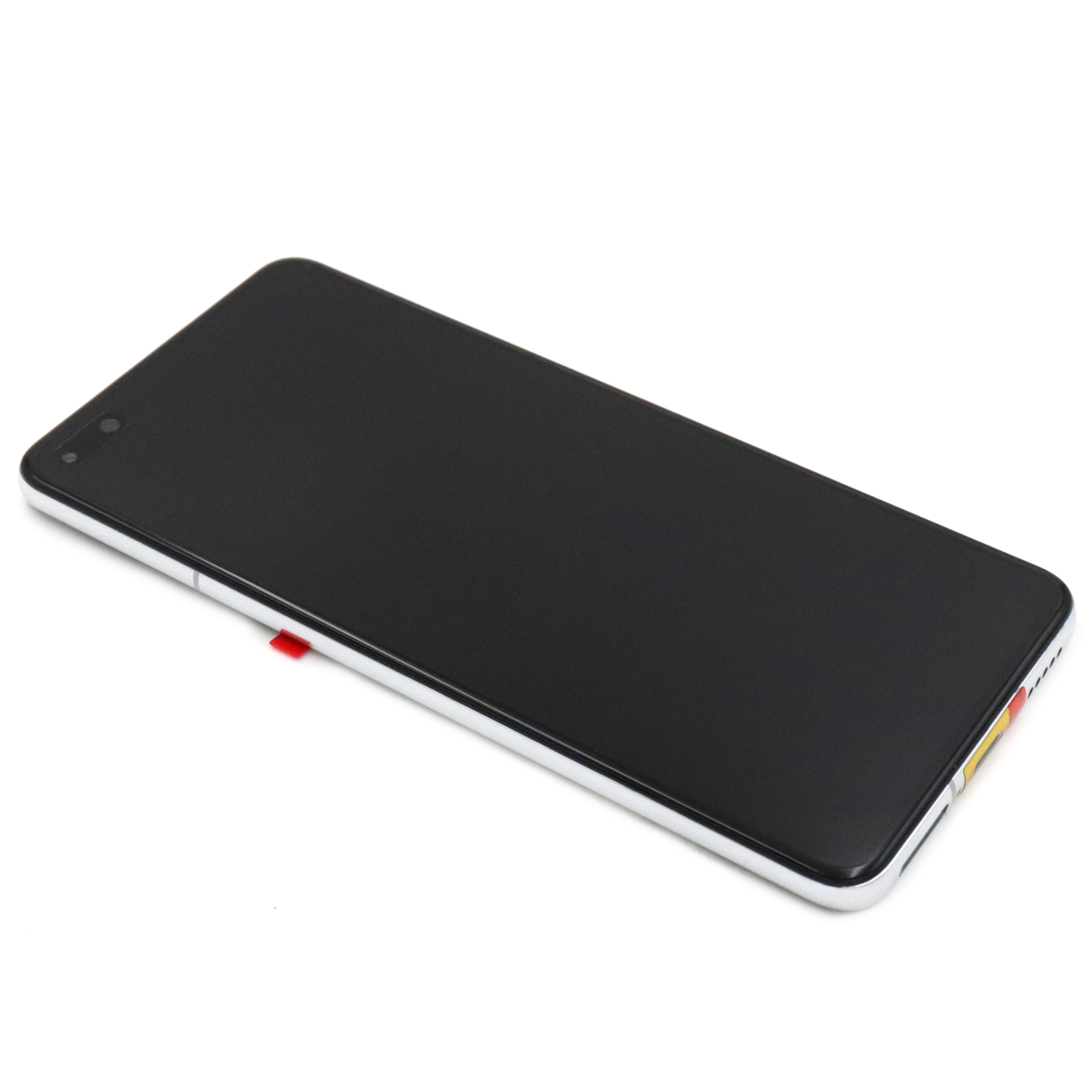 Display Complete with Housing and Battery For Huawei P40 White Service Pack