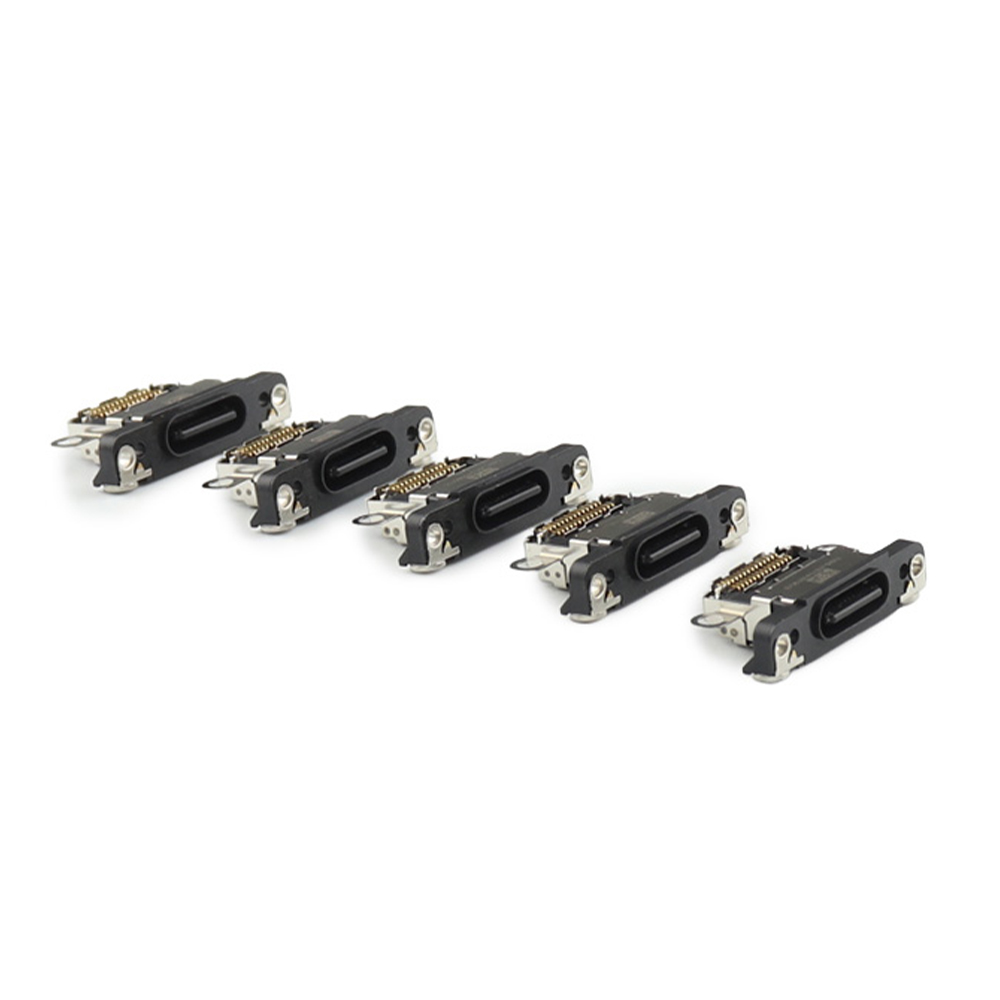 Charging Port ( 5 Pieces , Soldering Required) For iPhone 16 Pro /16 Pro Max Black Titanium OEM-Equivalent