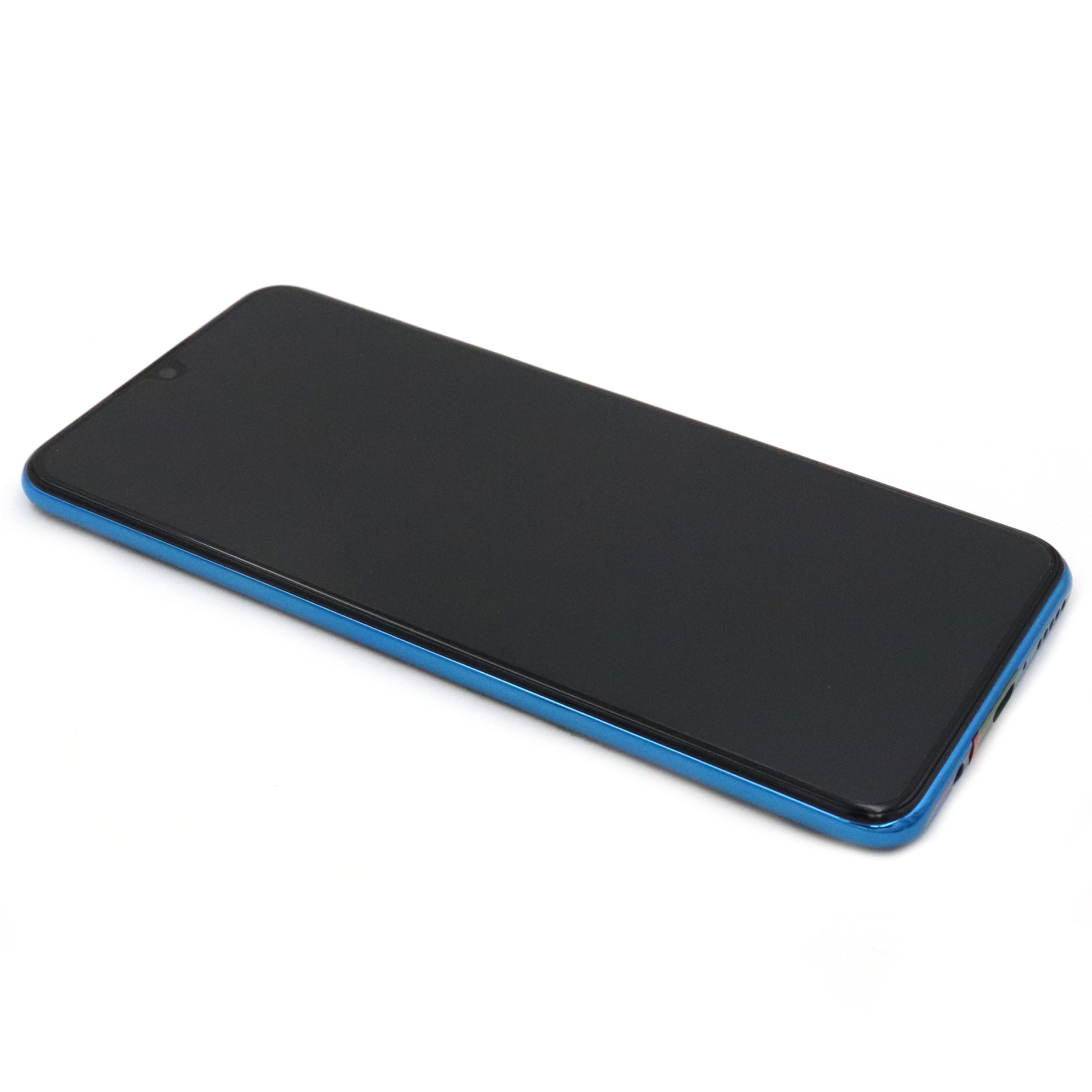 Display Complete with Housing and Battery For Huawei P30 Lite (48MP) Blue Service Pack