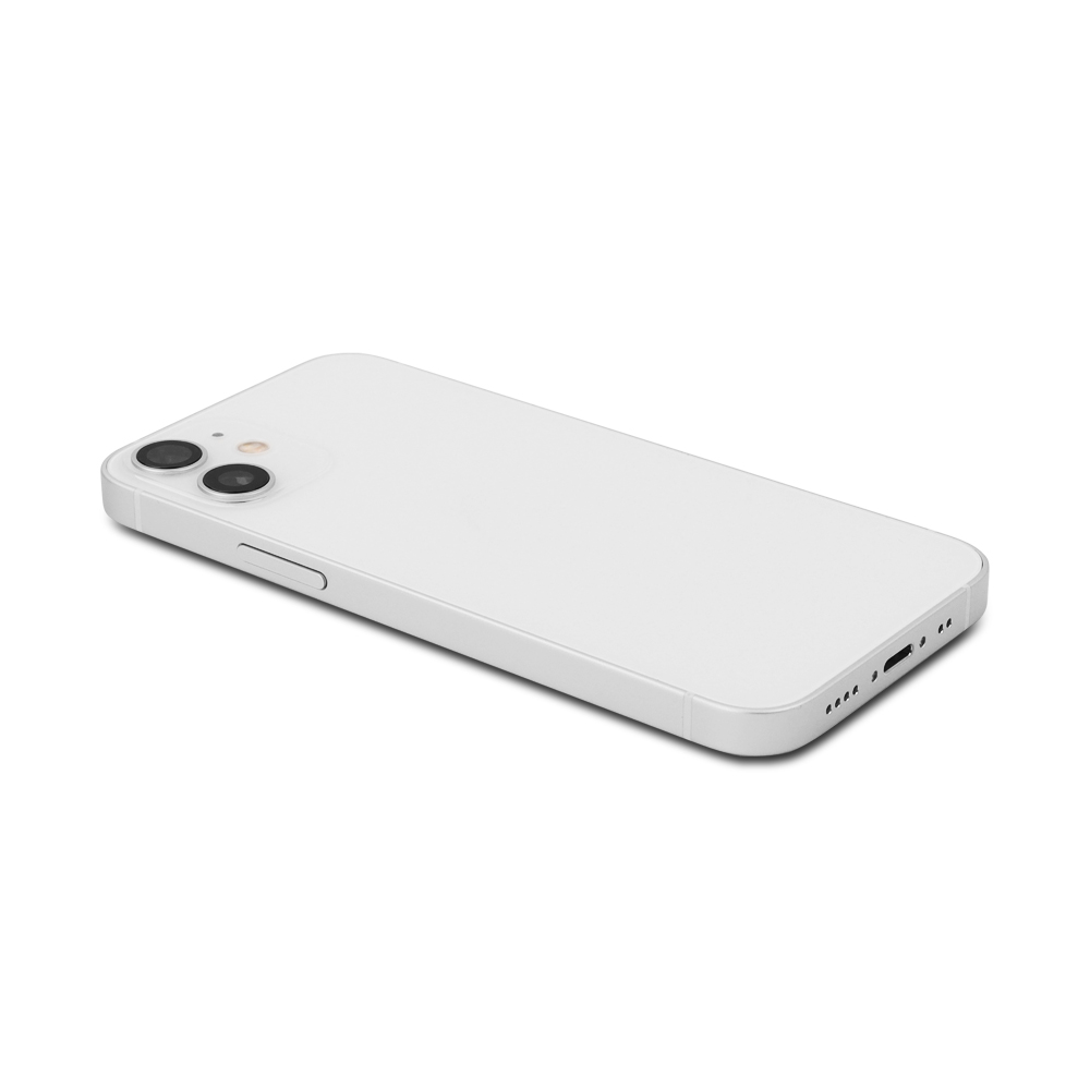 Rear Housing with small parts (EU Version) For iPhone 12 Mini White Pulled C