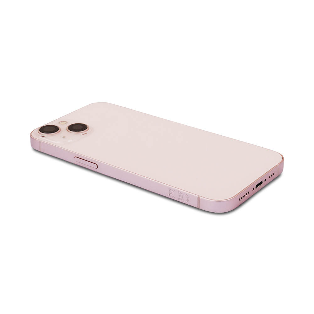 Rear Housing with small parts (EU Version) For iPhone 13 Pink Pulled C