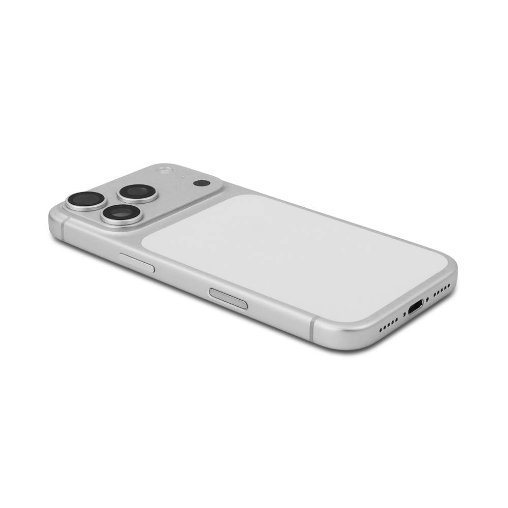 Rear Housing with small parts For iPhone 17 Pro (EU Version) Silver Pulled