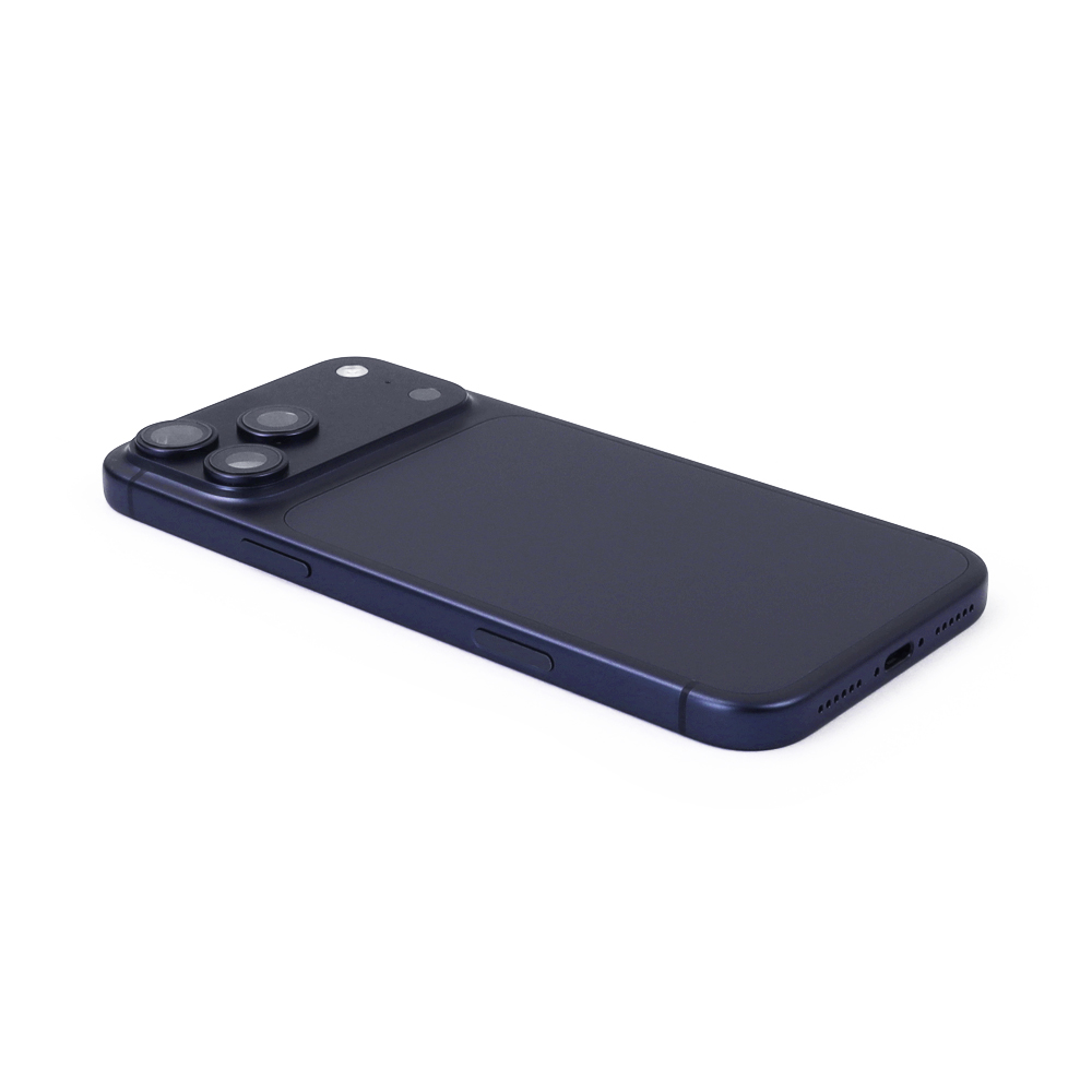 Rear Housing with small parts For iPhone 17 Pro Max (EU Version) Deep Blue Pulled