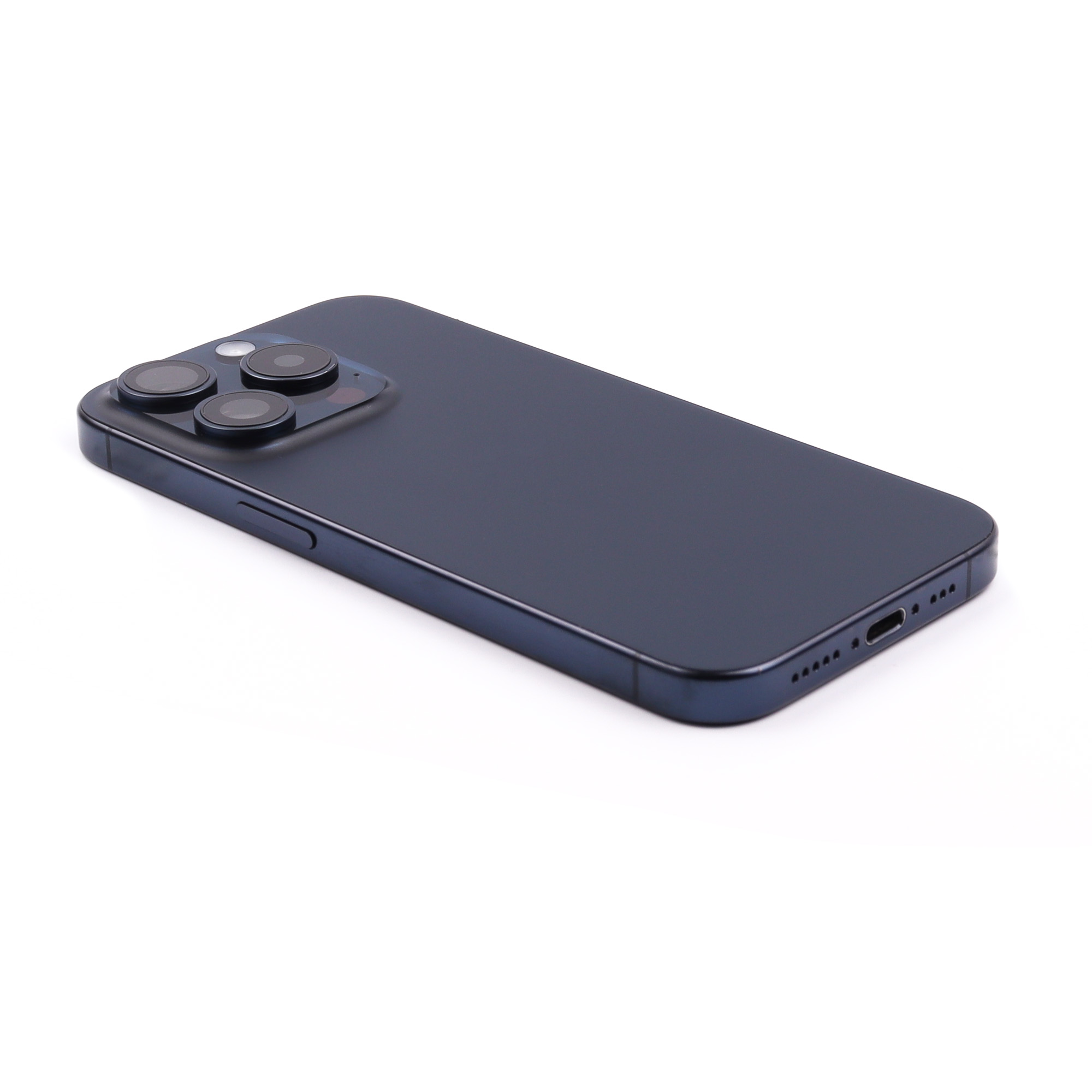 Rear Housing with small parts For iPhone 15 Pro (EU Version) Blue Titanium Pulled C