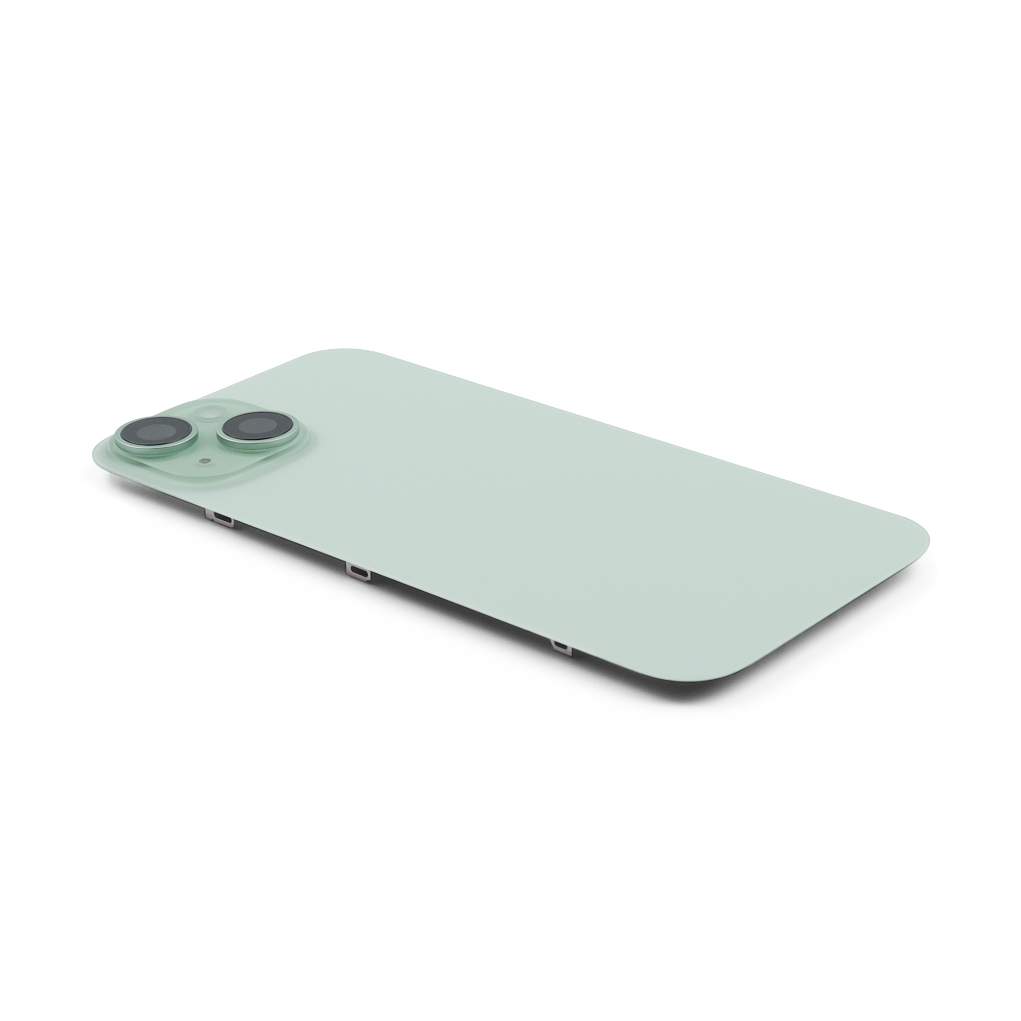 Back Cover incl. Camera lens, Flash Light and Wireless Charging For iPhone 15 (EU Version) Green Titanium Pulled B