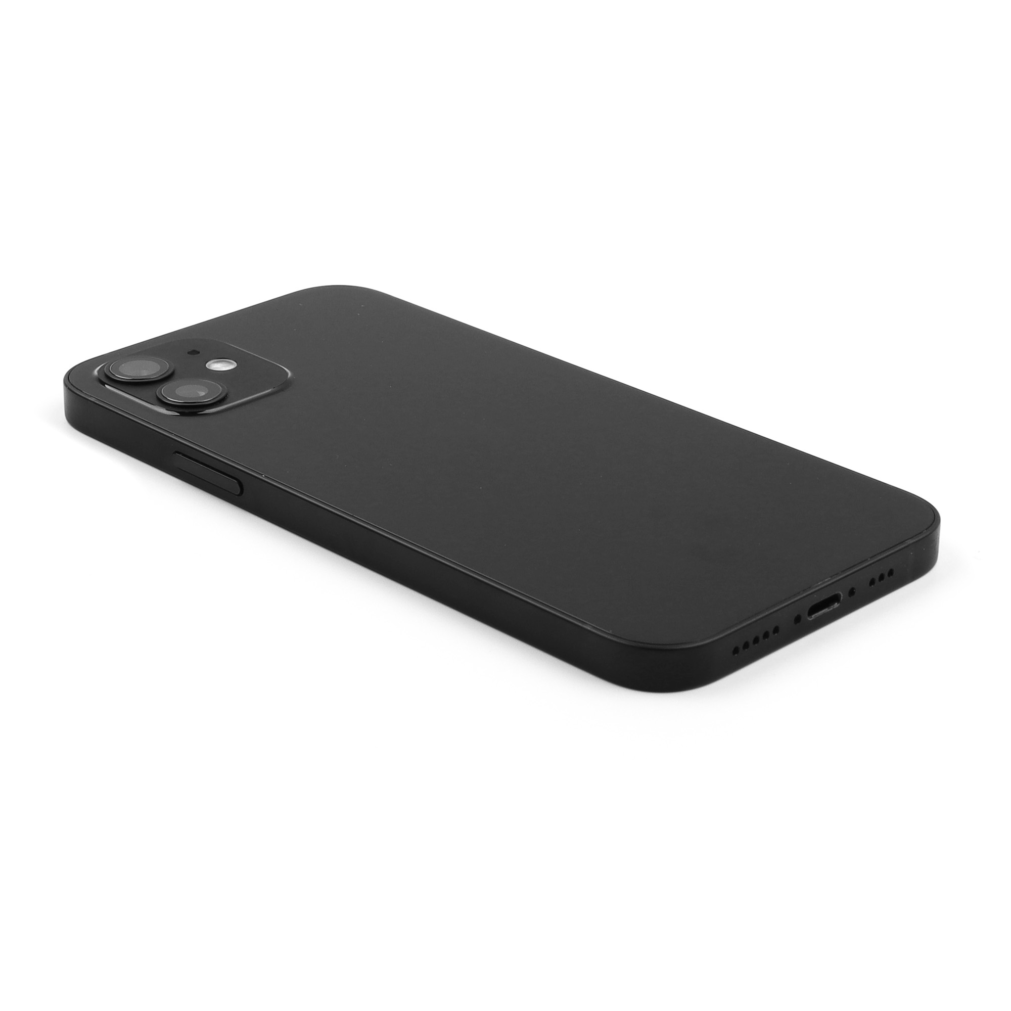 Rear Housing with small parts (EU Version) For iPhone 12 Black Pulled C
