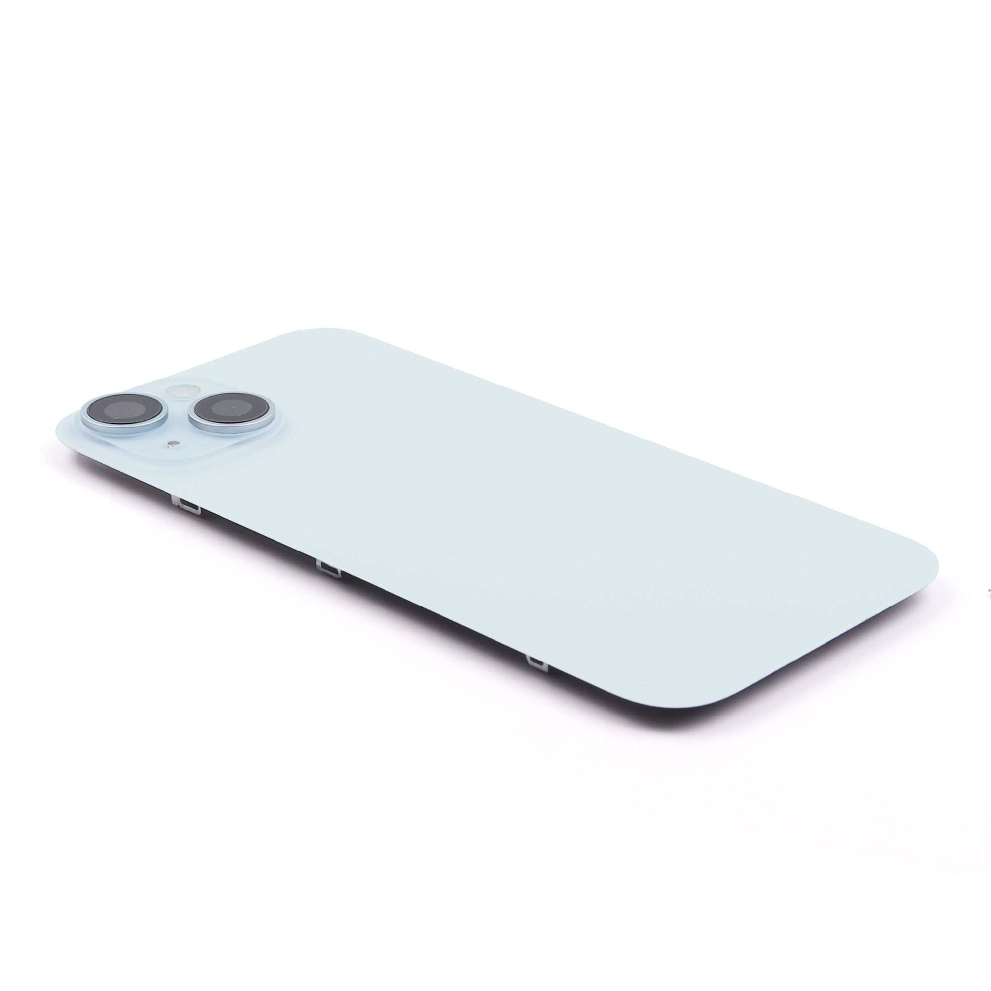 Back Cover incl. Camera lens, Flash Light and Wireless Charging For iPhone 15 (EU Version) Blue Titanium Pulled B