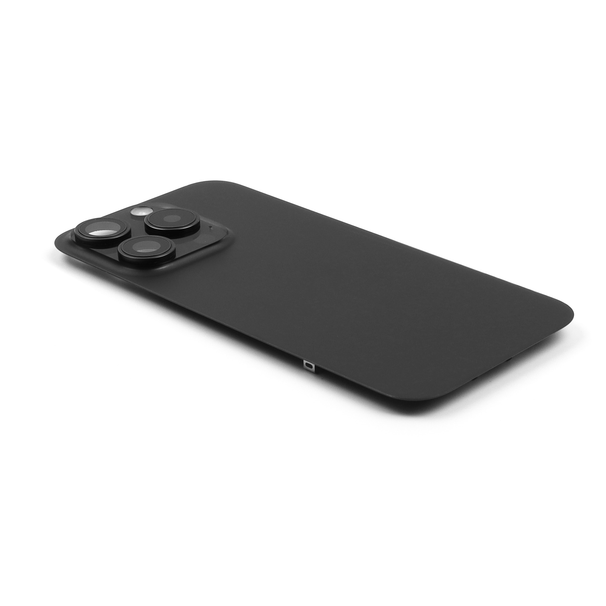 Back Cover incl. Camera lens, Flash Light and Wireless Charging For iPhone 15 Pro Black Titanium Pulled C