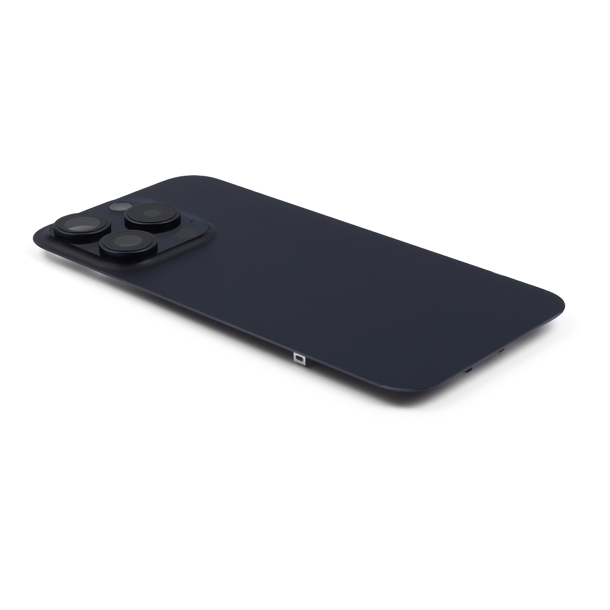 Back Cover incl. Camera lens, Flash Light and Wireless Charging For iPhone 15 Pro Blue Titanium Pulled B