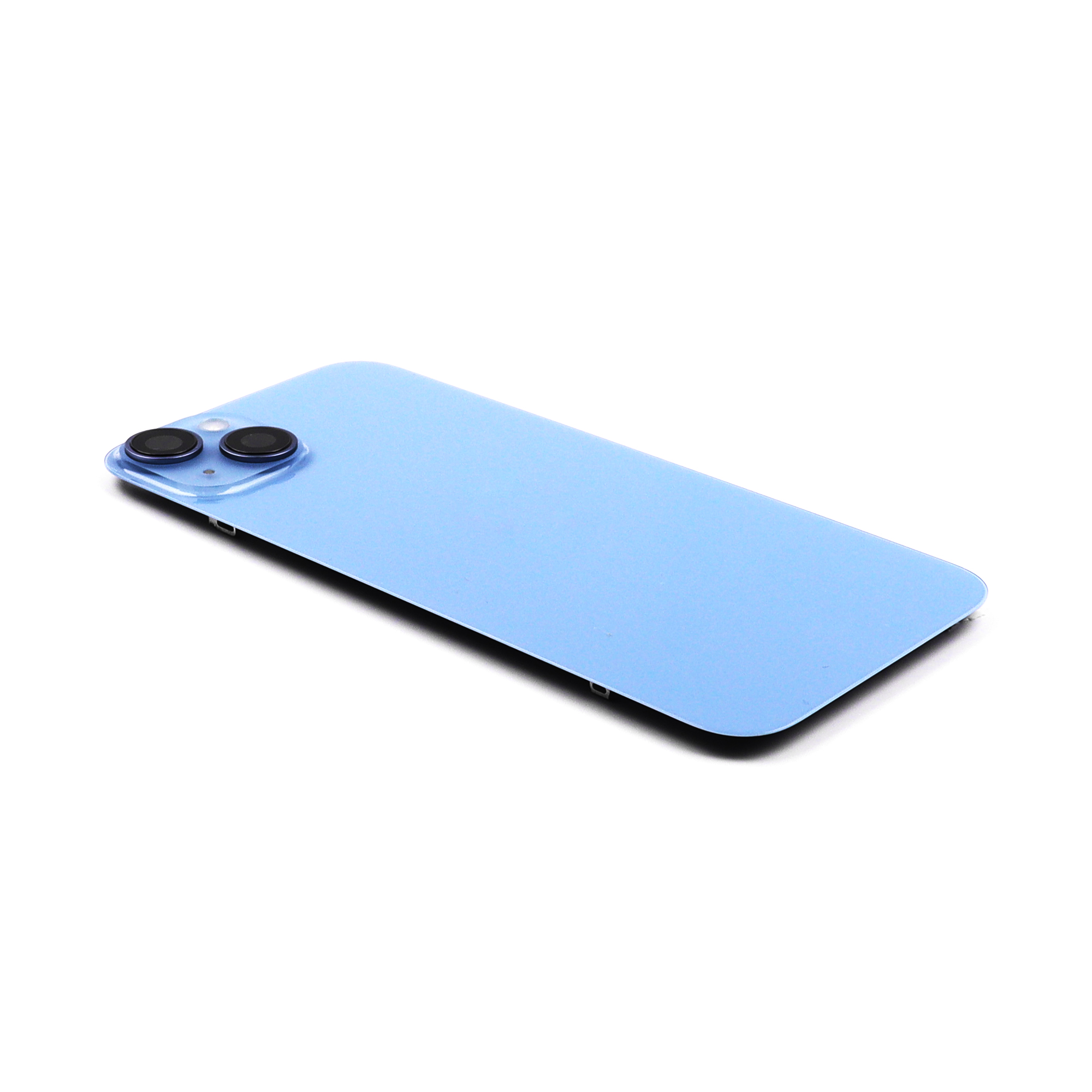 Back Cover incl. Camera lens, Flash Light and Wireless Charging For iPhone 14 Plus Blue Pulled B