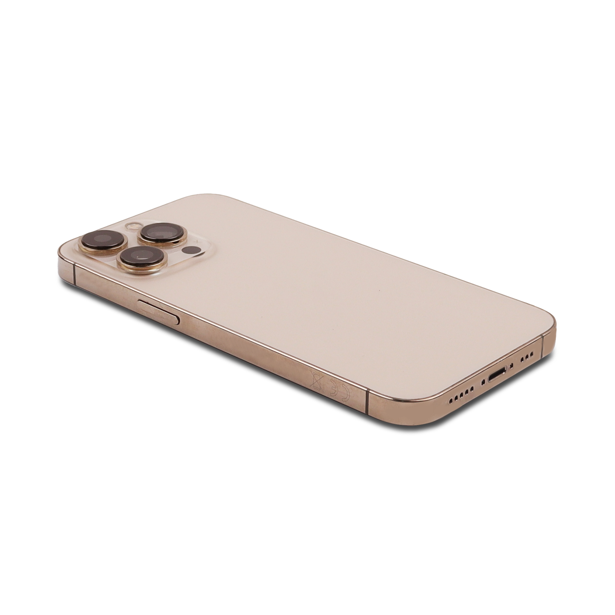 Rear Housing with small parts (EU Version) For iPhone 13 Pro Gold Pulled C