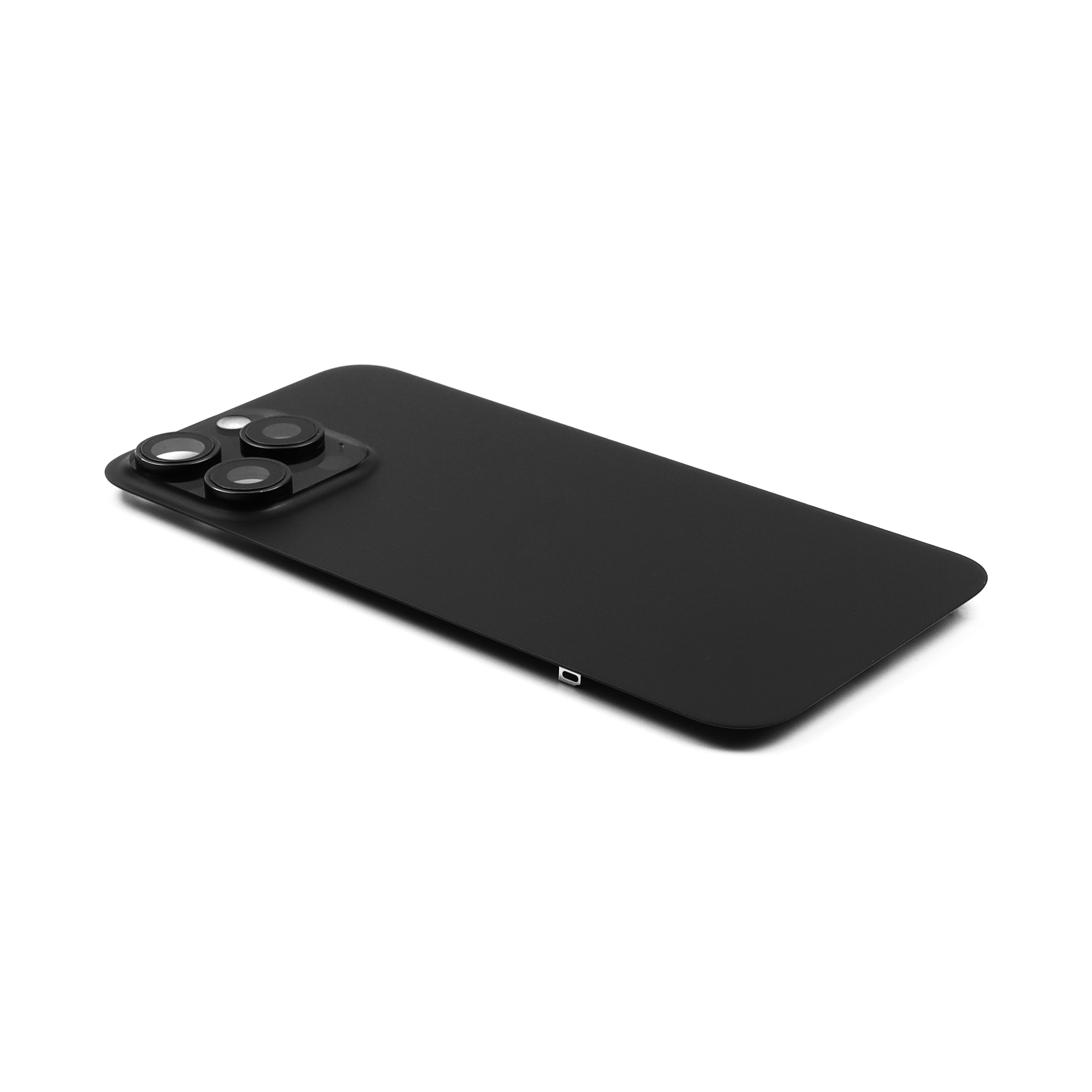 Back Cover incl. Camera lens, Flash Light and Wireless Charging For iPhone 15 Pro Max Black Titanium Pulled C