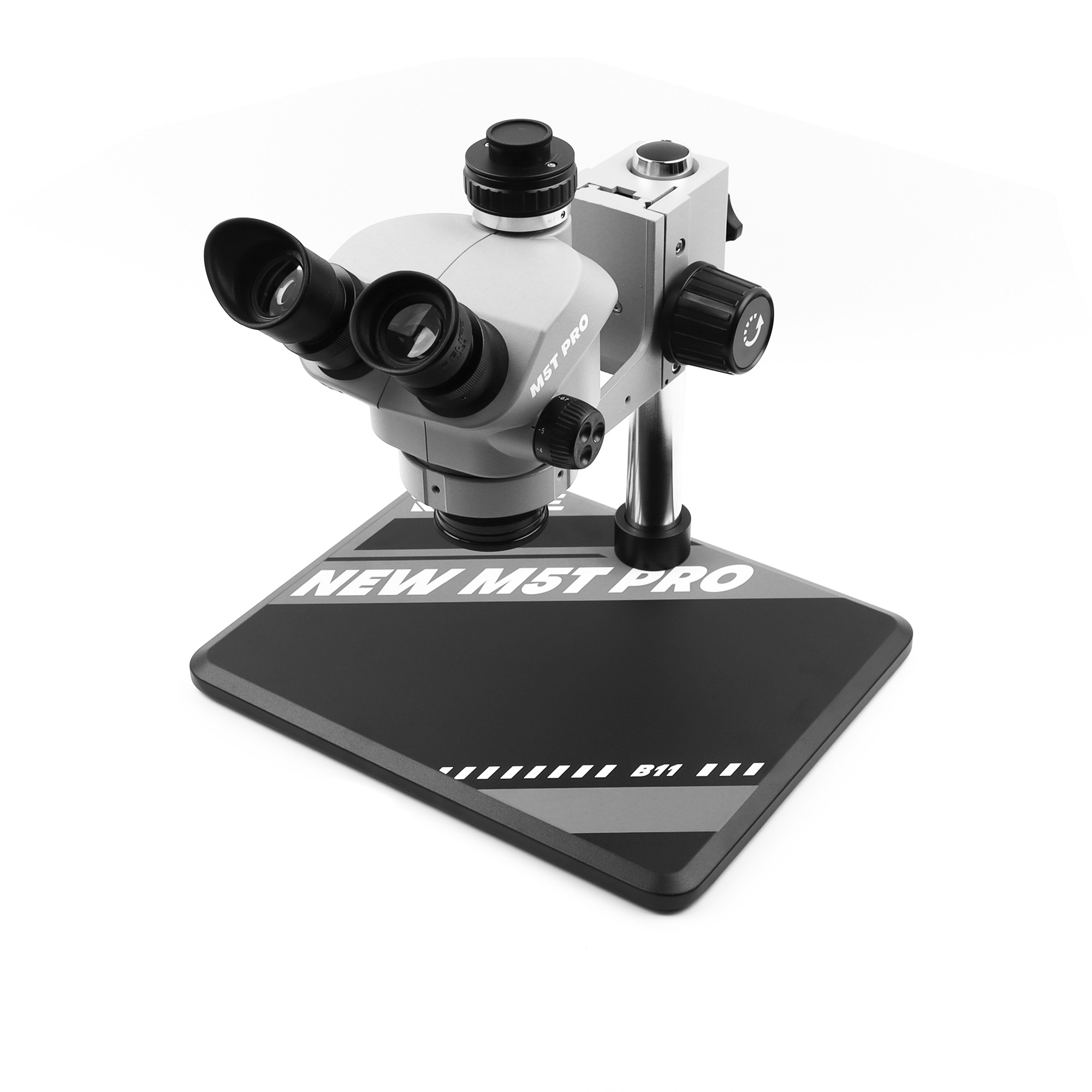 Trinocular Microscope RELIFE RL-M5T Pro-B11 (0.5X CTV interface) Grey Black