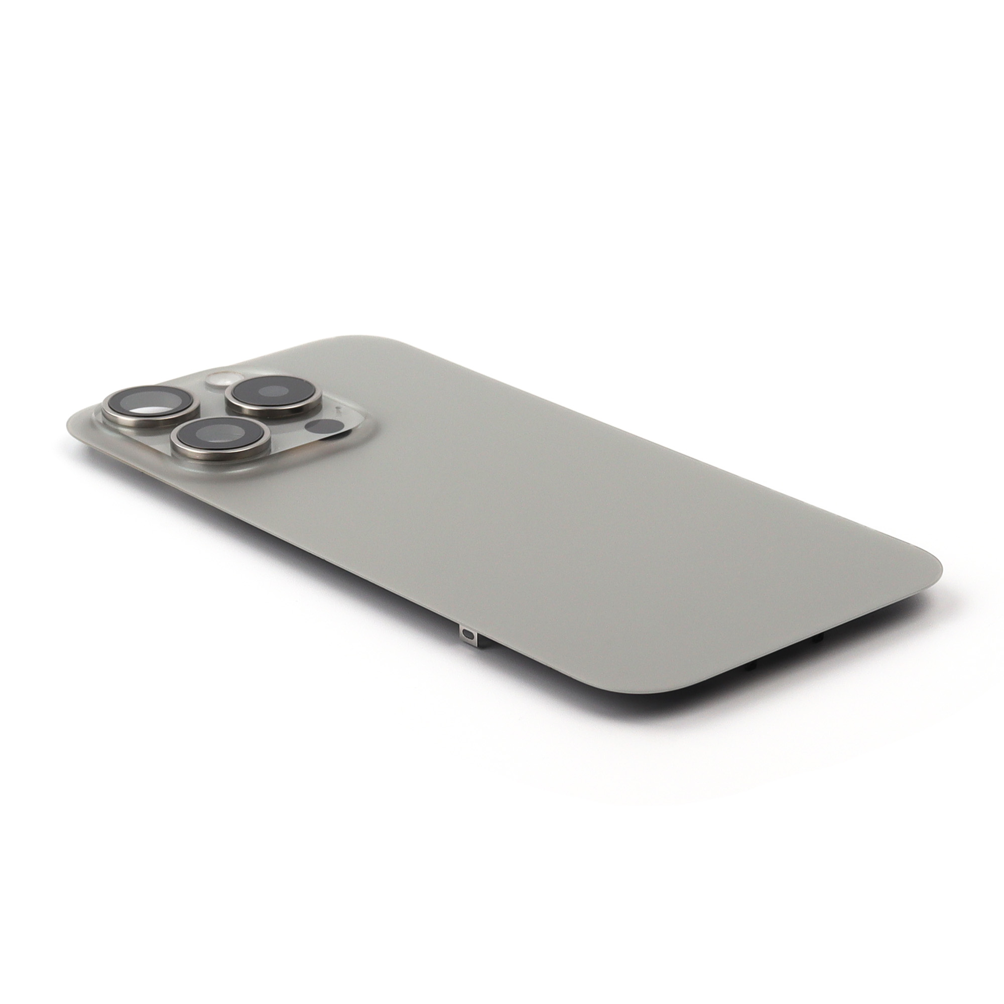Back Cover incl. Camera lens, Flash Light and Wireless Charging For iPhone 15 Pro Natural Titanium Pulled B