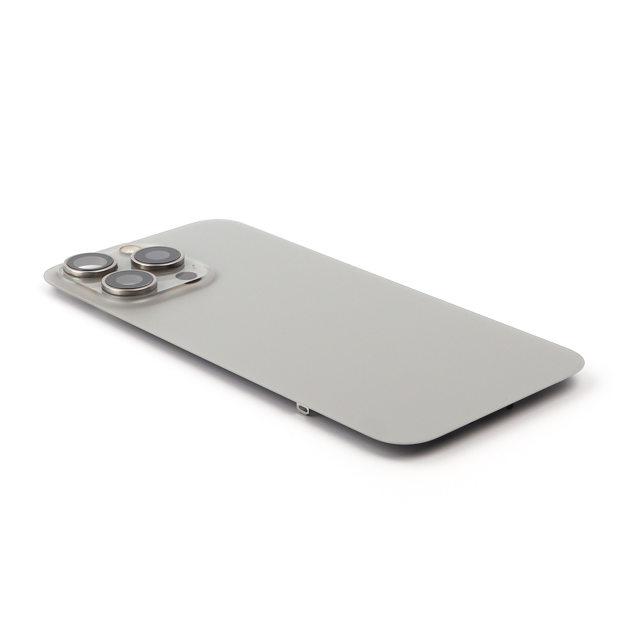 Back Cover incl. Camera lens, Flash Light and Wireless Charging For iPhone 15 Pro Max Natural Titanium Pulled C