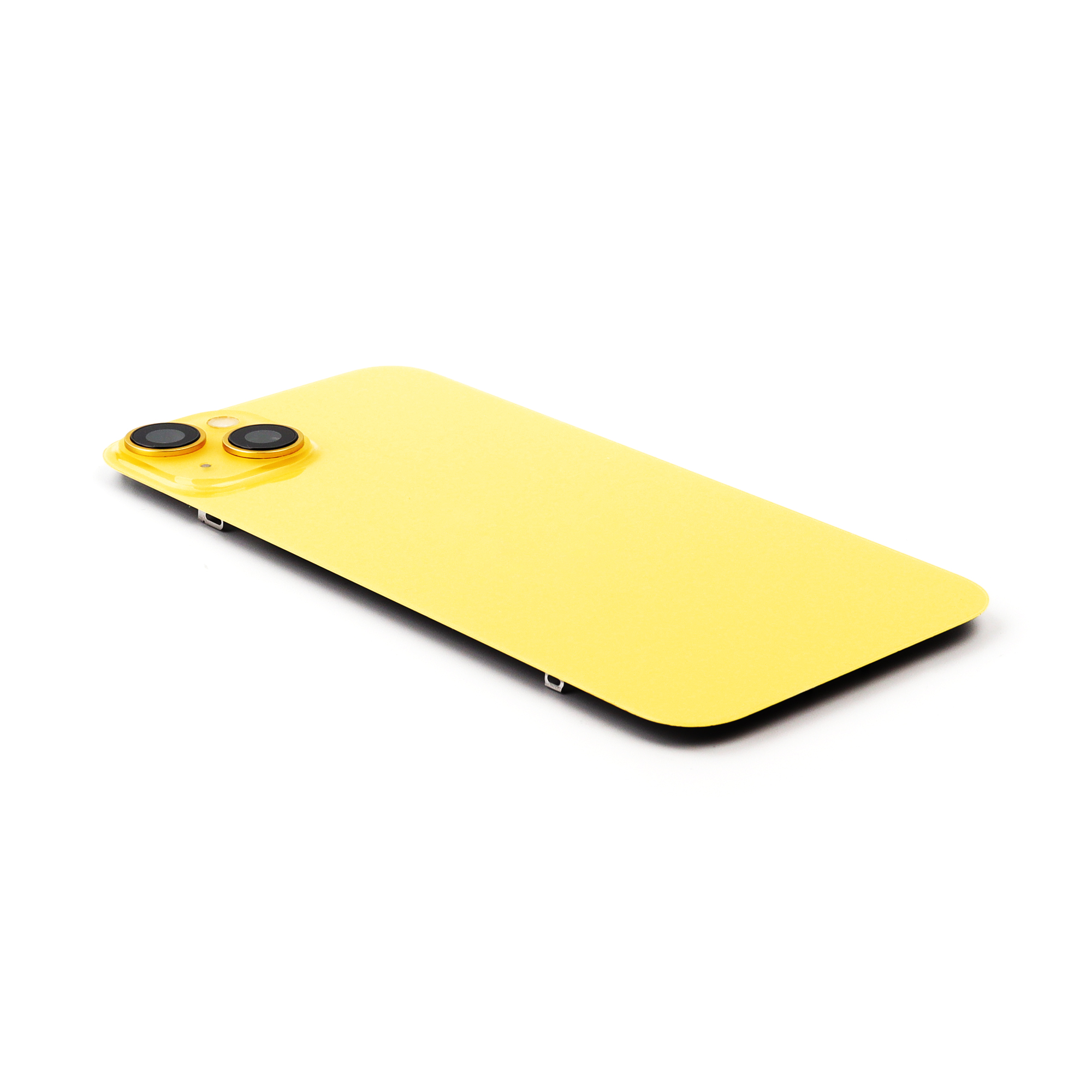 Back Cover incl. Camera lens, Flash Light and Wireless Charging For iPhone 14 Plus Yellow Pulled B