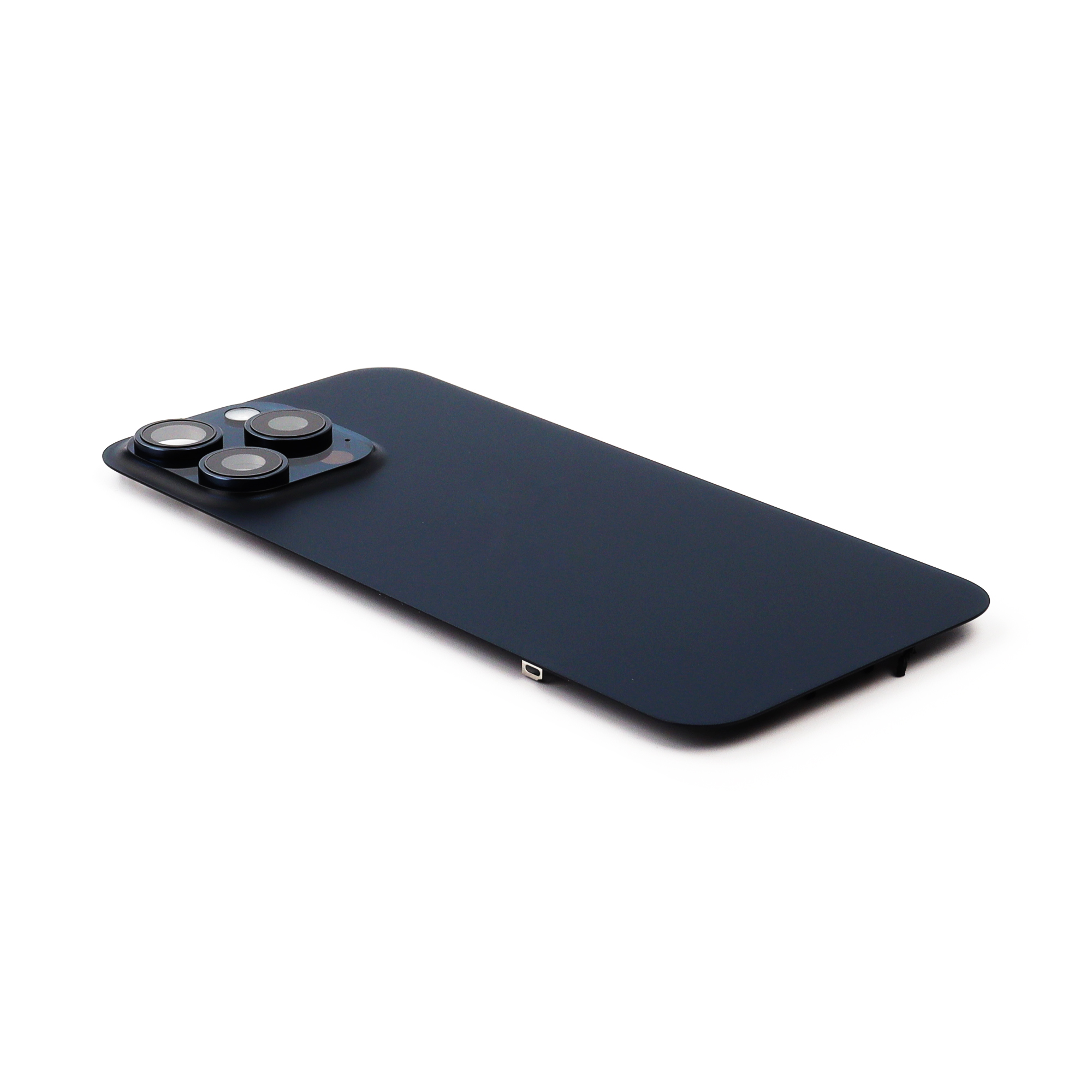 Back Cover incl. Camera lens, Flash Light and Wireless Charging For iPhone 15 Pro Max Blue Titanium Pulled C