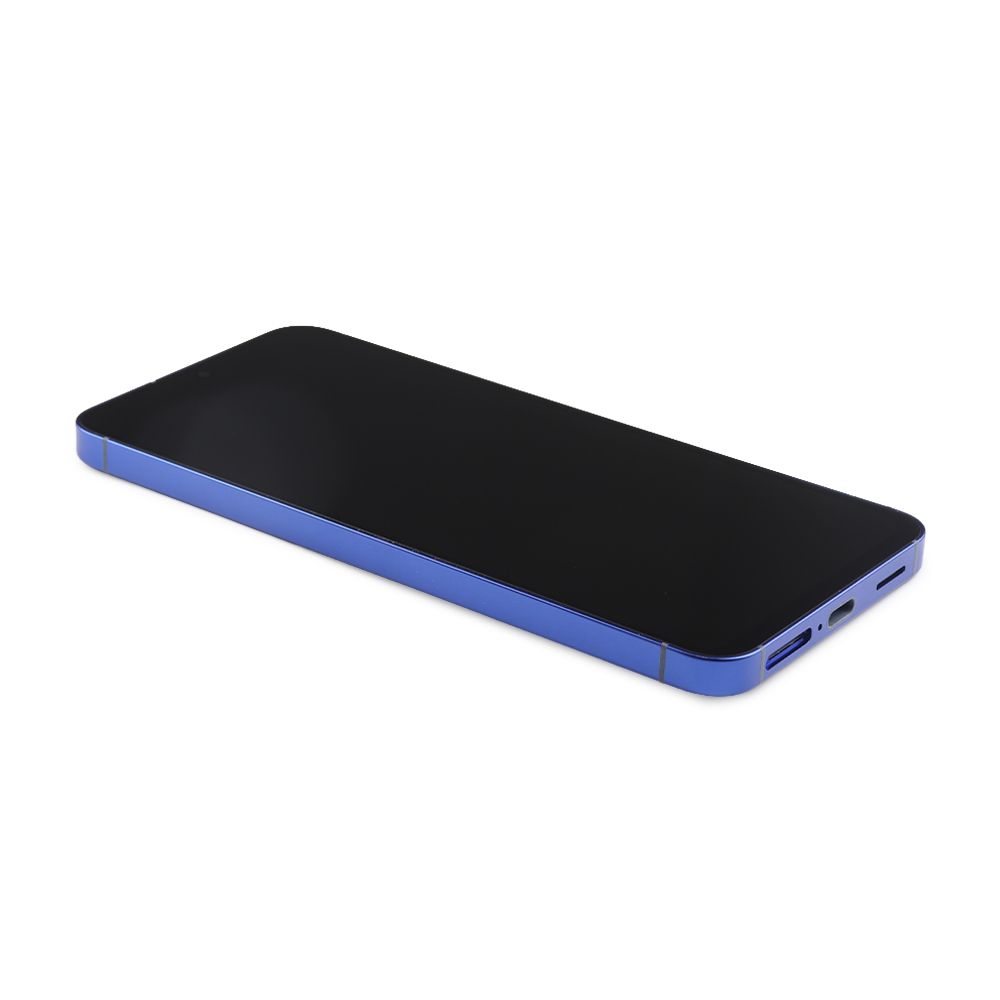 Display Complete with Housing For Samsung Galaxy S25 (SM-S931B) Blue Black Soft Oled