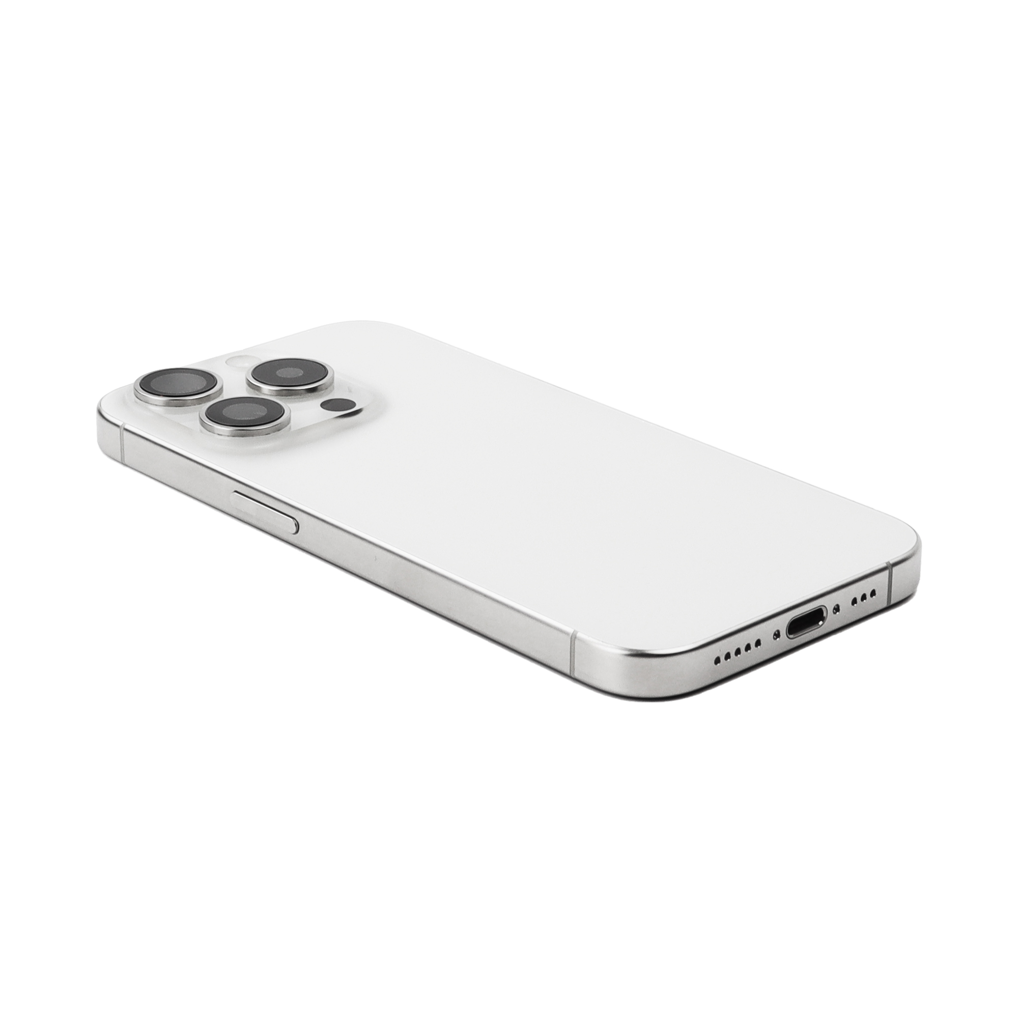 Rear Housing with small parts For iPhone 15 Pro (EU Version) White Titanium Pulled C