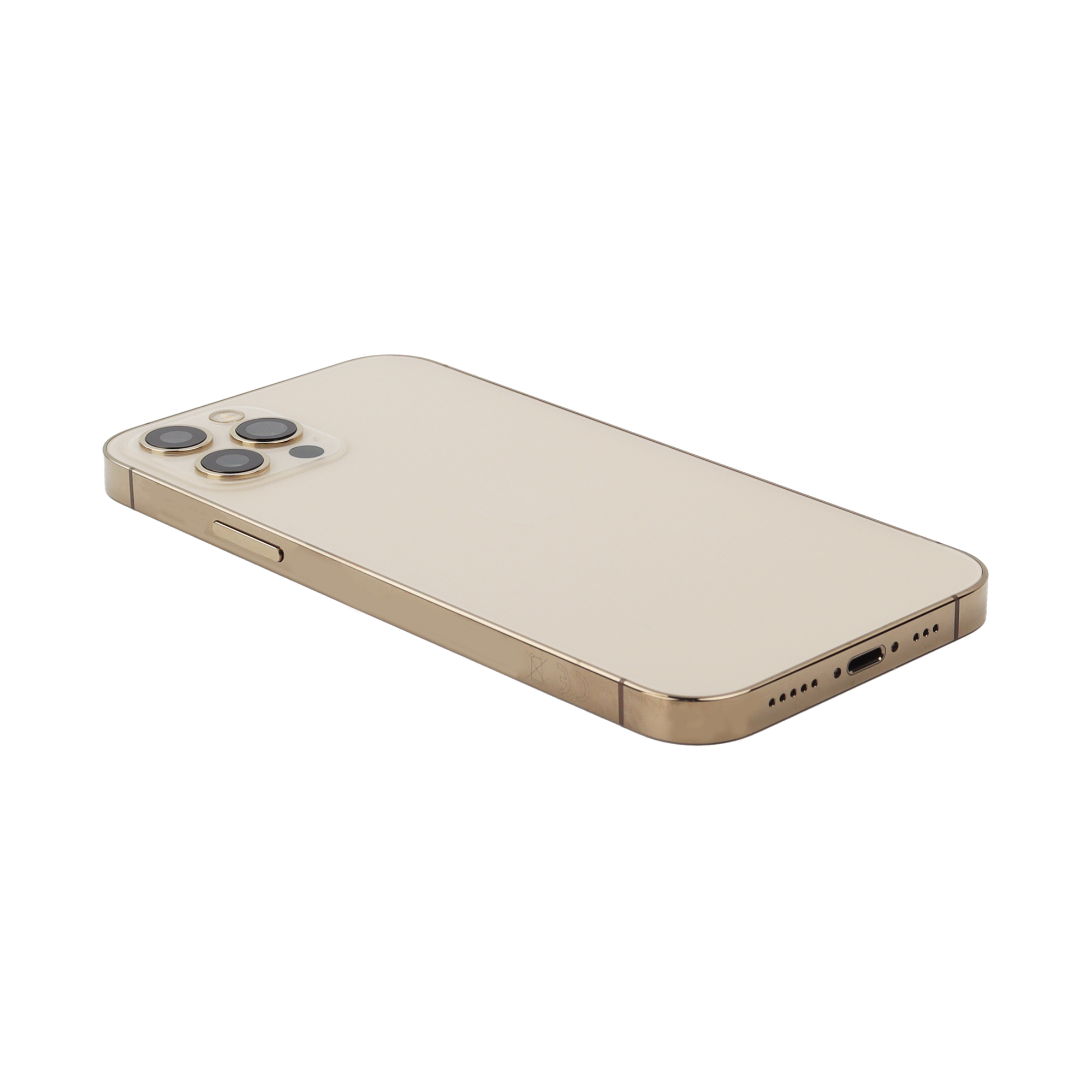 Rear Housing with small parts (EU Version) For iPhone 12 Pro Gold Pulled C