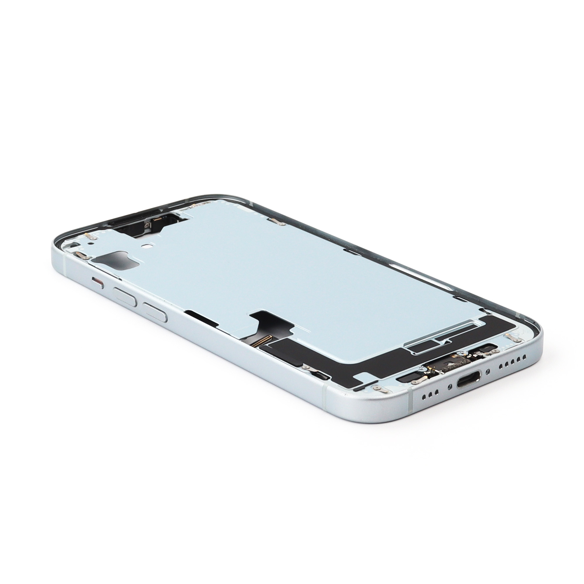 Middle Frame With Power And Volume Button For iPhone 15 (US Version) Blue Titanium Pulled