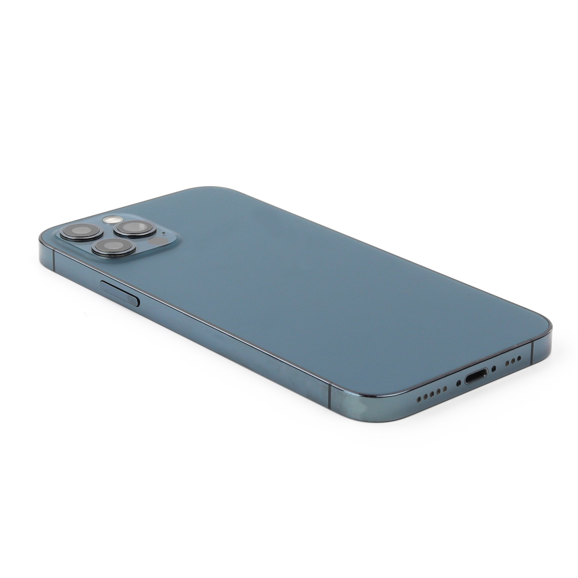Rear Housing with small parts (EU Version) For iPhone 12 Pro Pacific Blue Pulled C