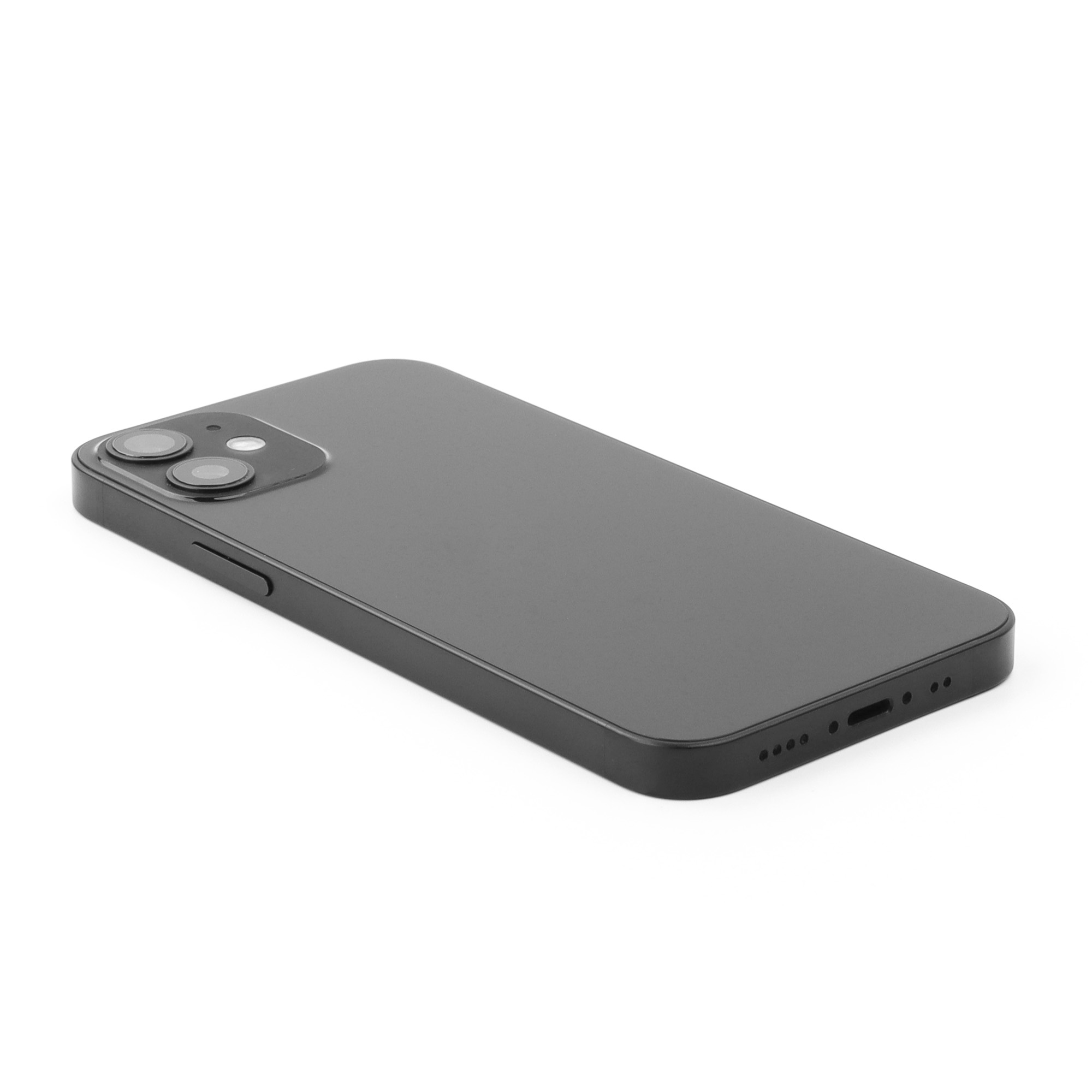 Rear Housing with small parts (EU Version) For iPhone 12 Mini Black Pulled C