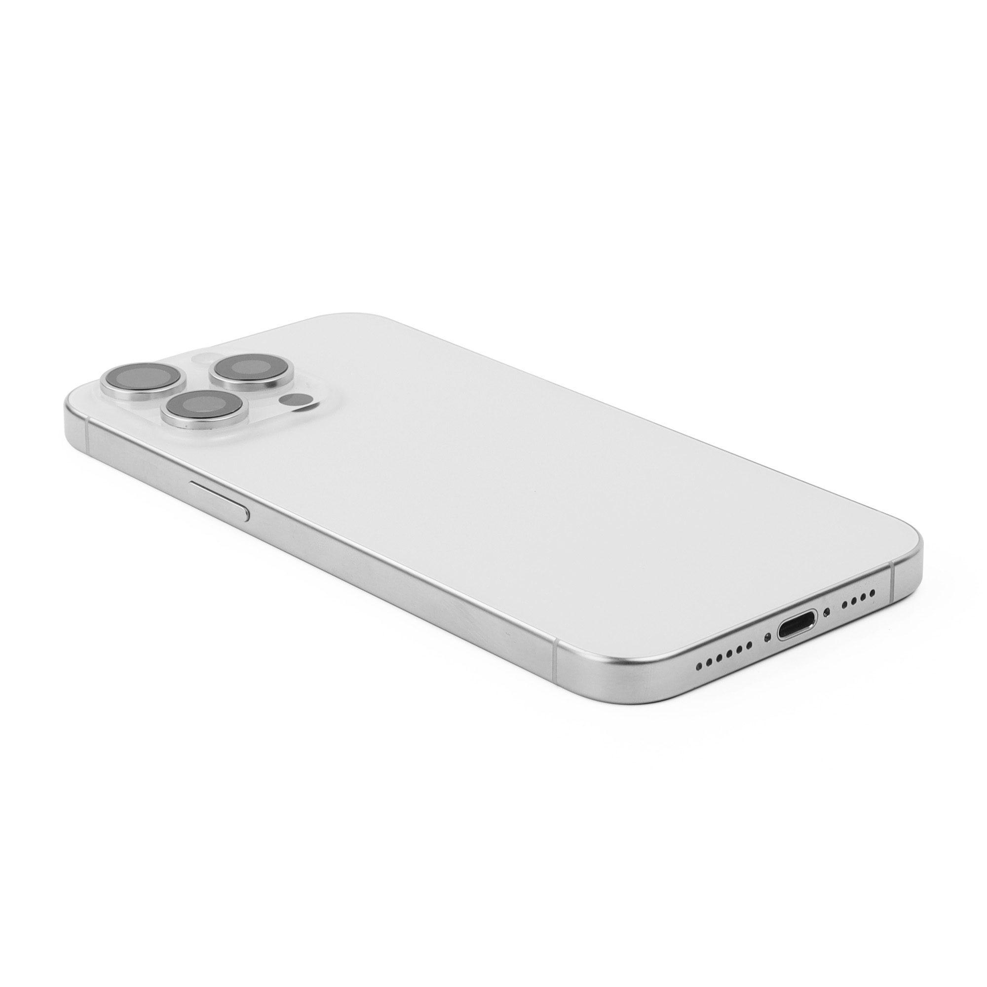Rear Housing with small parts For iPhone 15 Pro Max (EU Version) White Titanium Pulled C