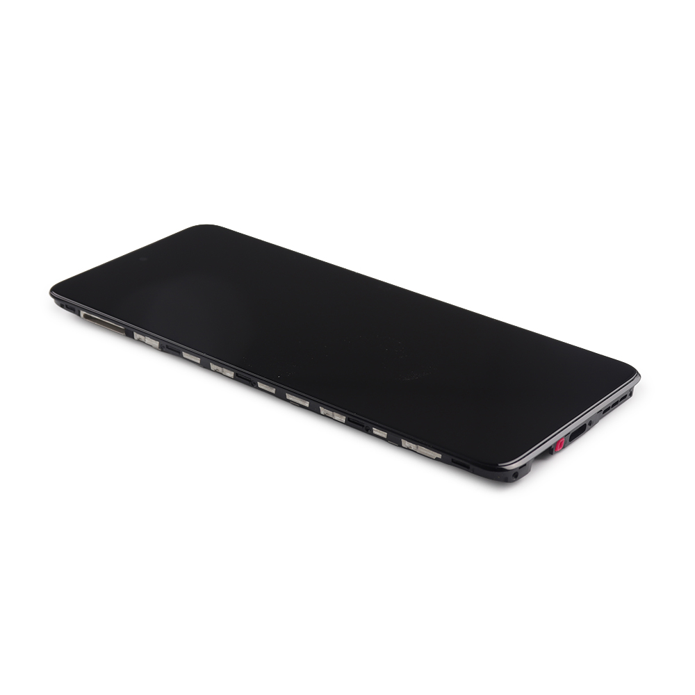 Display Complete With Housing For Motorola Moto G72 Meteorite Black OEM-Equivalent