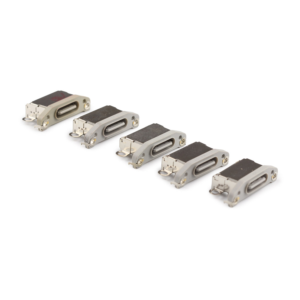 Charging Port ( 5 Pieces , Soldering Required) For iPhone 15 Pro /15 Pro Max White Titanium OEM-Equivalent