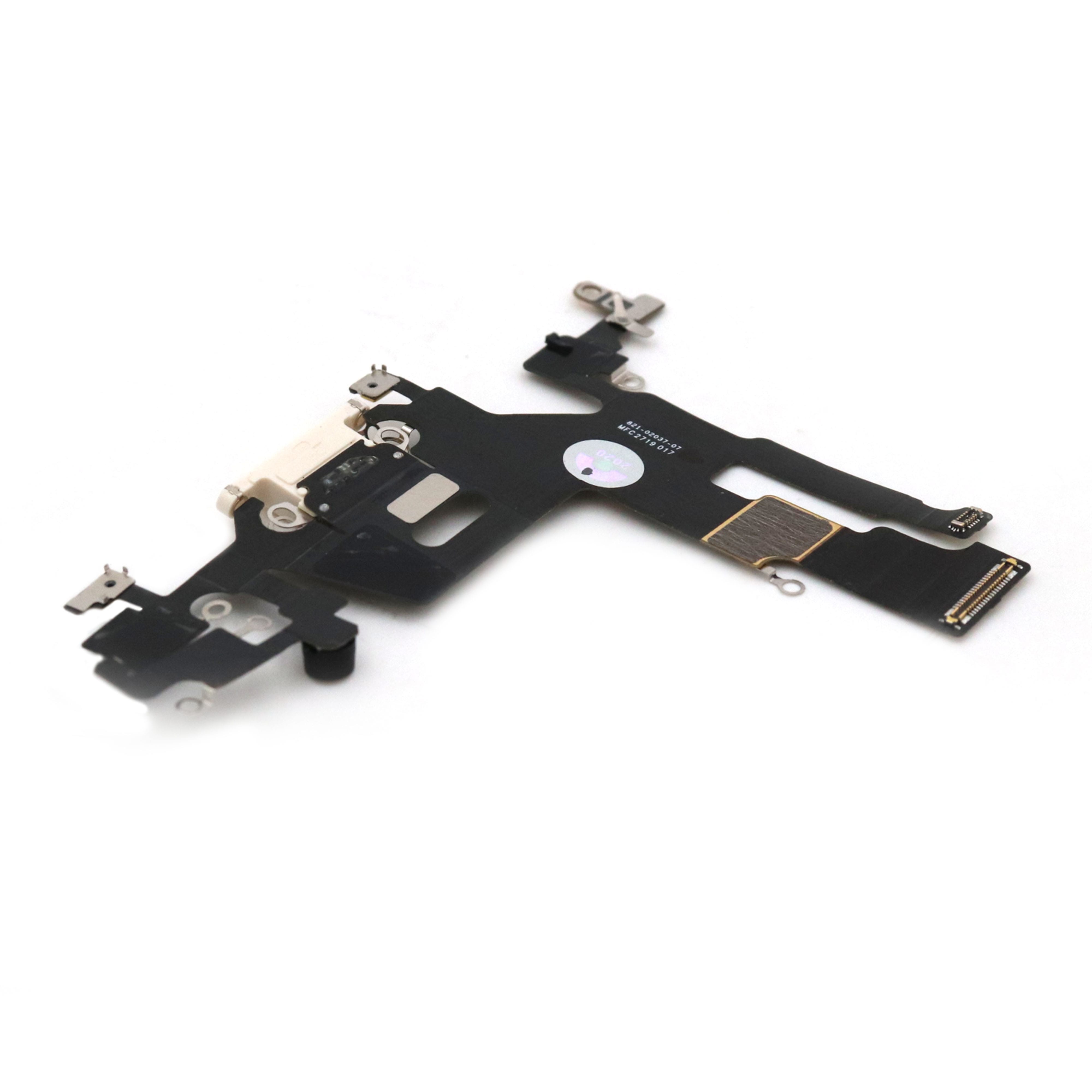 Charging Port For iPhone 11 White Pulled
