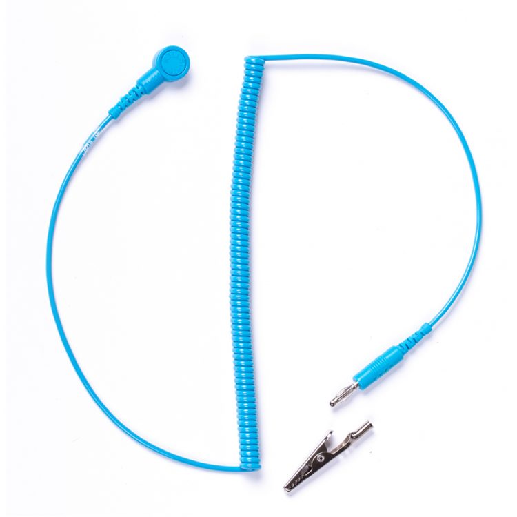 Premium cord 10mm Snap to jack-plug / crocodile clip. 1.8m long