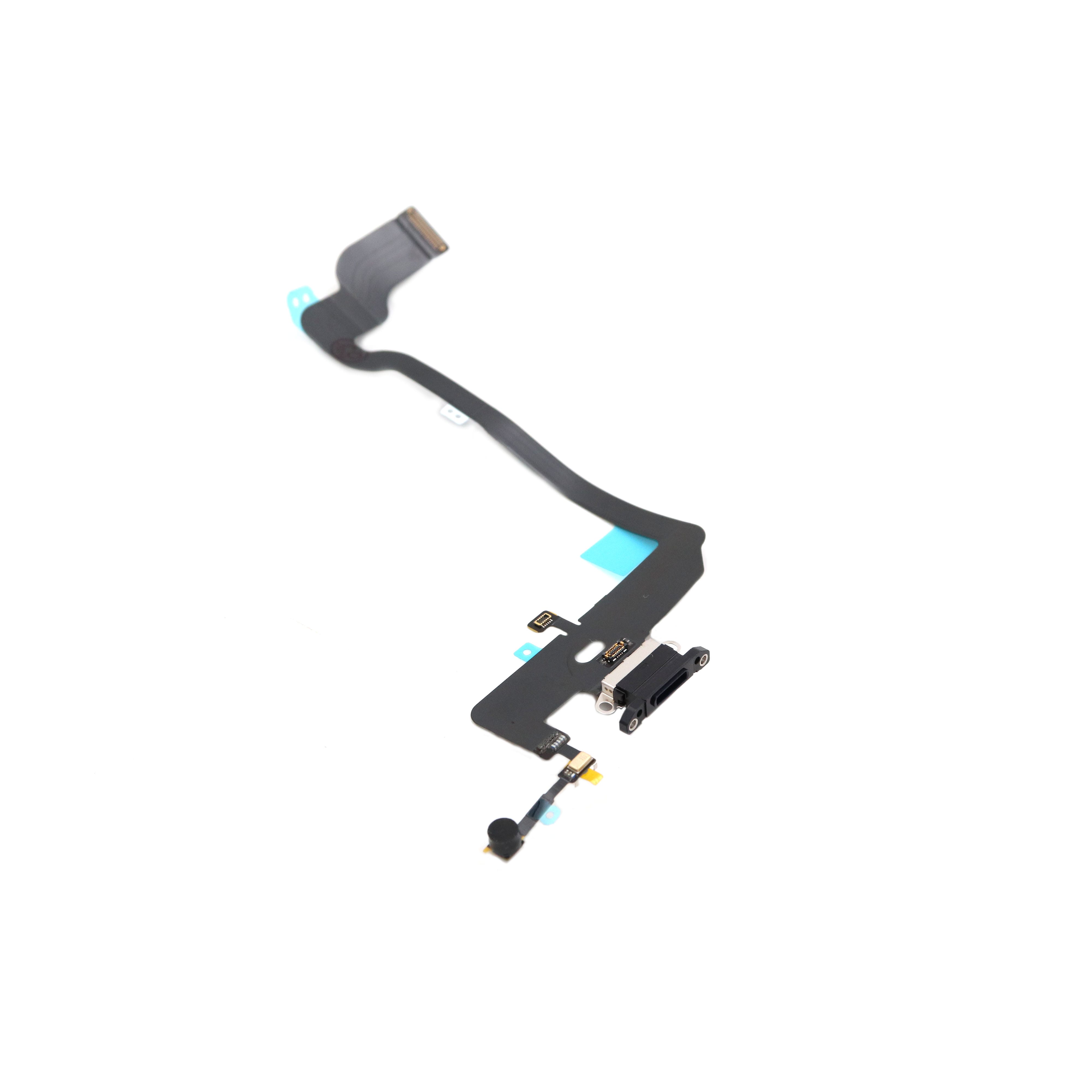 Charging Port For iPhone Xs Black Pulled